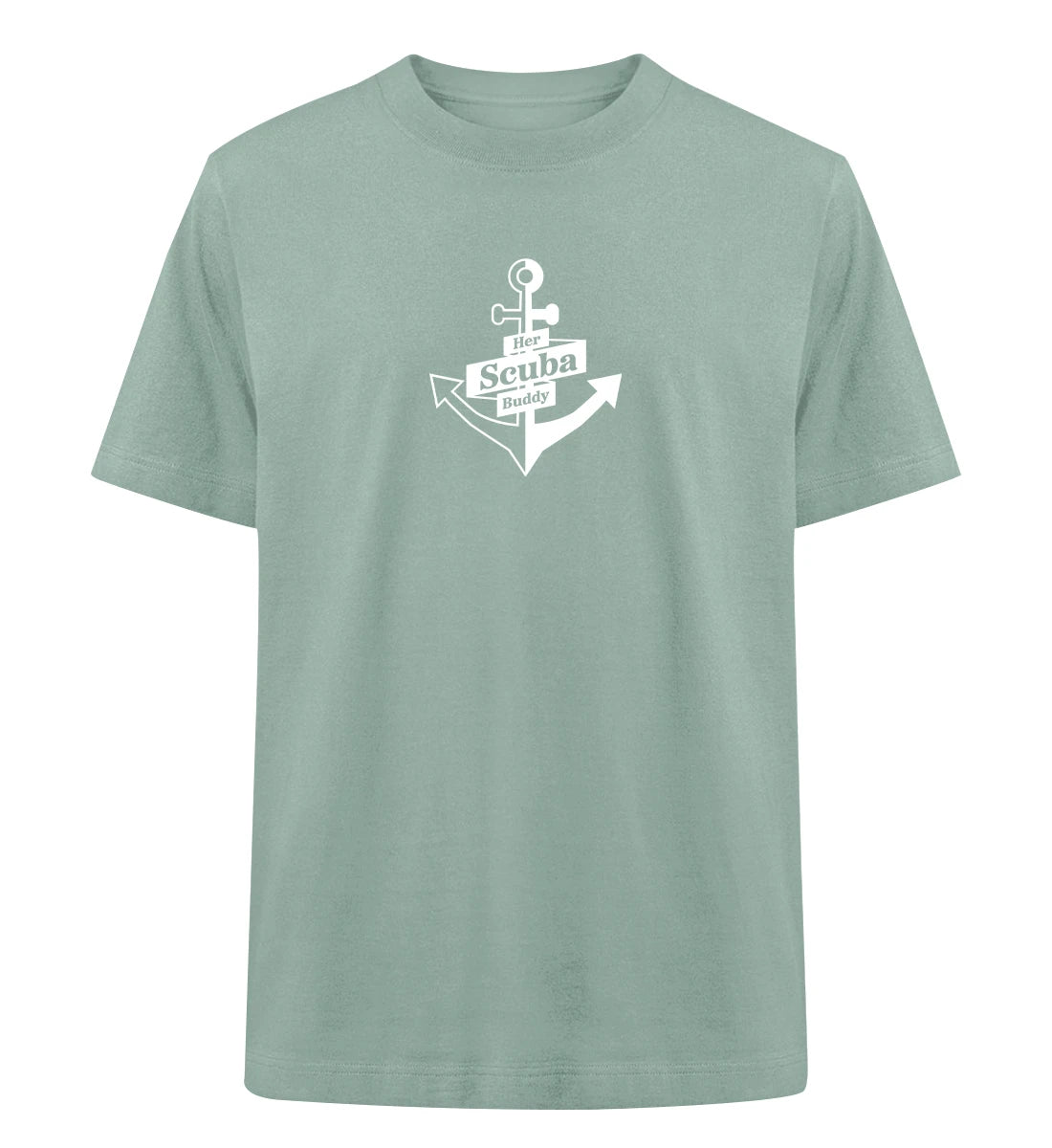 Her Scuba Buddy (bold) - 100 % Bio Oversized T-Shirt