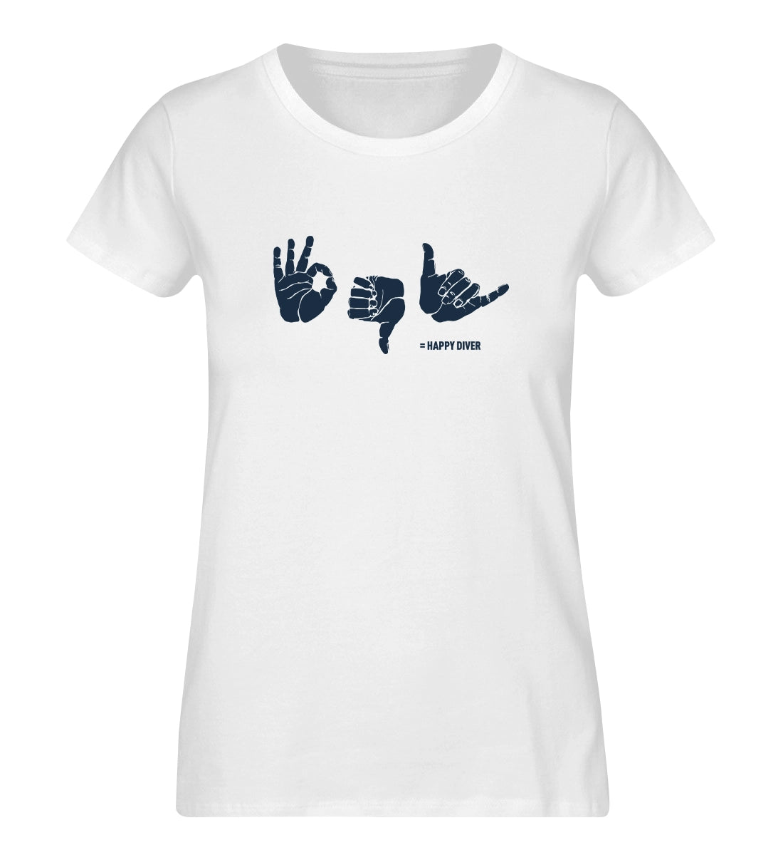 Happy Diver - 100 % Bio Frauen T-Shirt