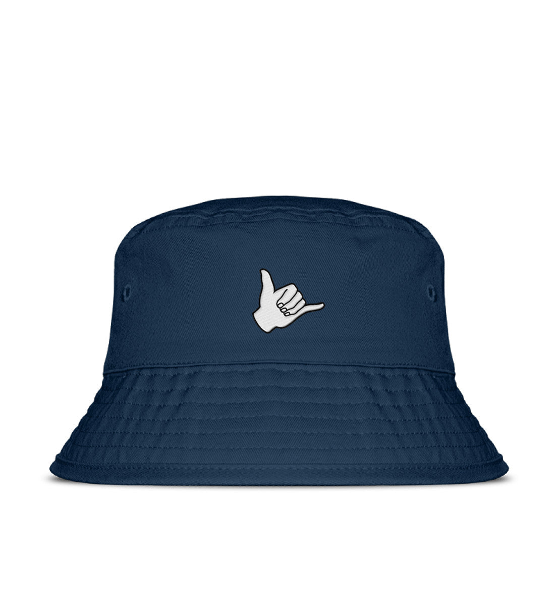 Shaka gestickt - Organic Bucket Hat mit Stick