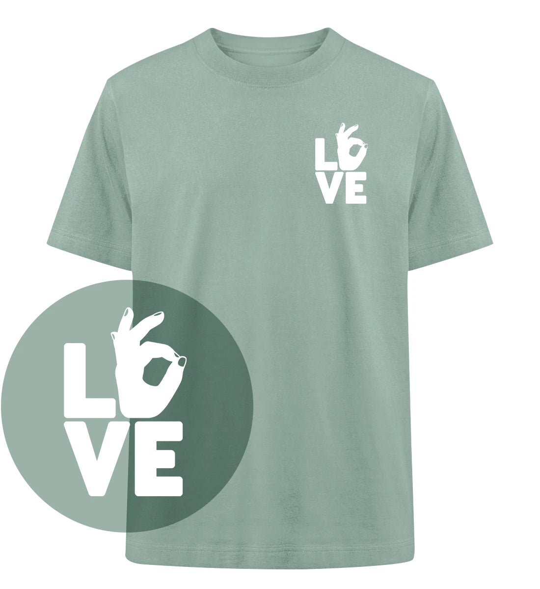 Love - 100 % Bio Oversized T-Shirt