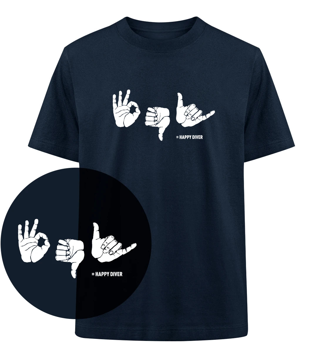Happy Diver - 100 % Bio Oversized T-Shirt