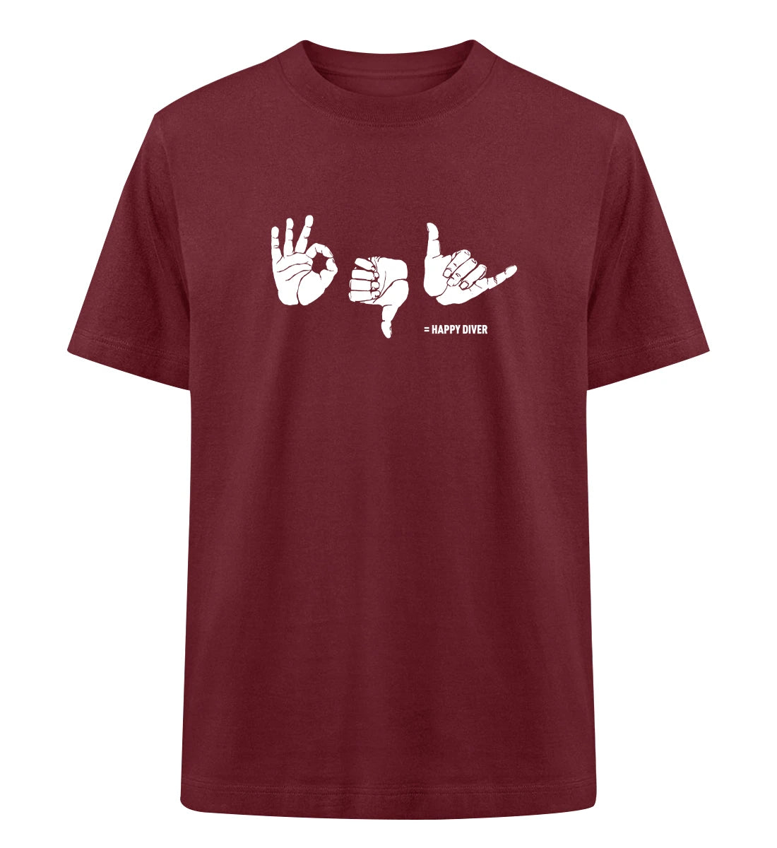 Happy Diver - 100 % Bio Oversized T-Shirt