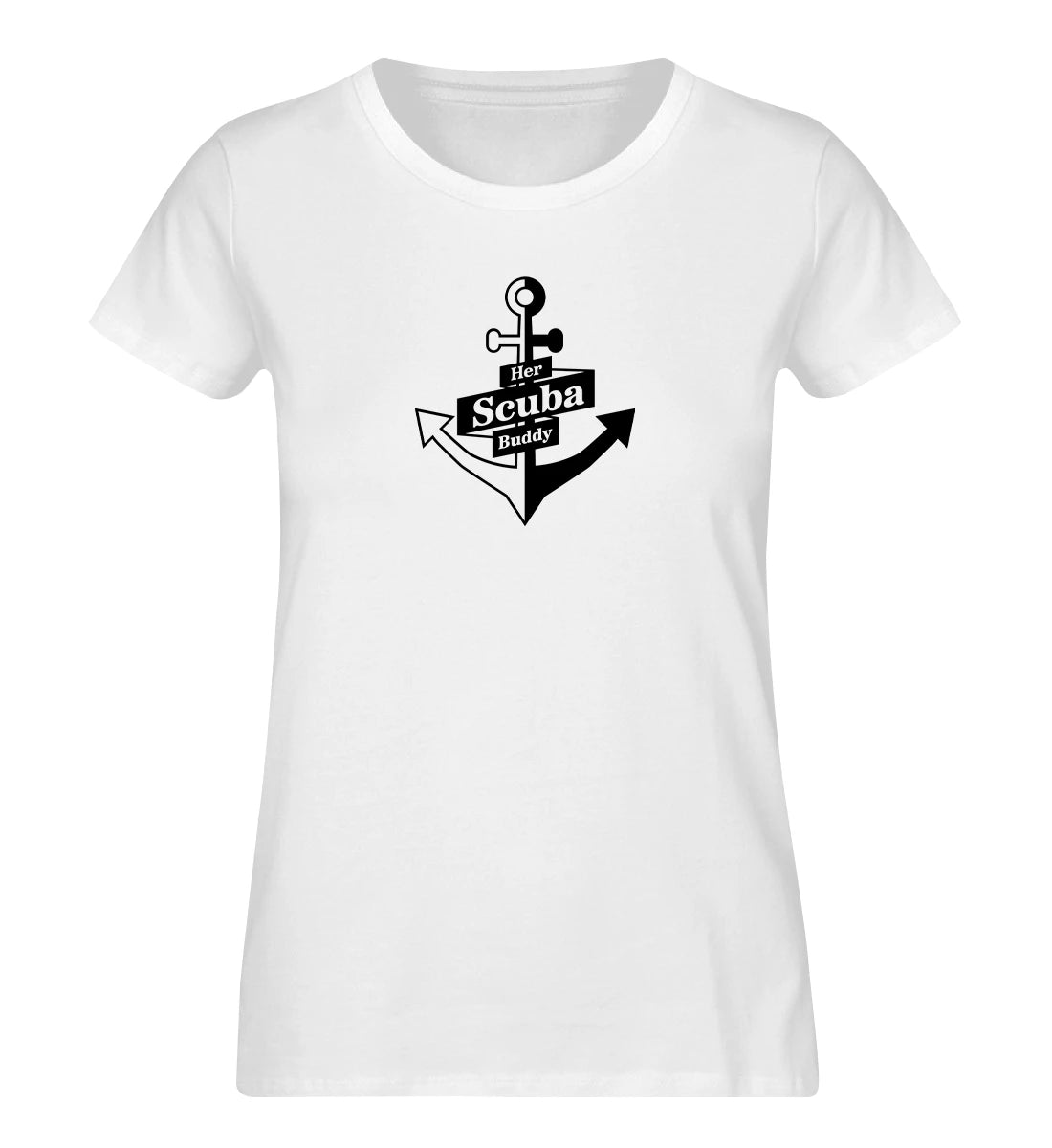 Her Scuba Buddy (bold) - 100 % Bio Frauen T-Shirt