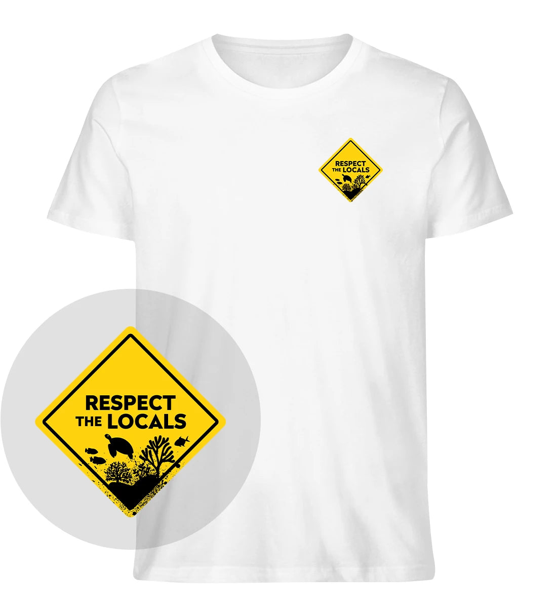 Respect the Locals / marinelife - 100 % Bio T-Shirt