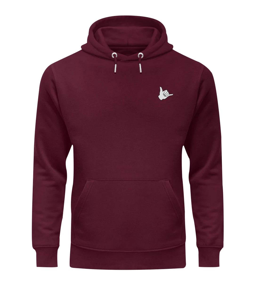 Shaka gestickt - Bio Hoodie mit Stick