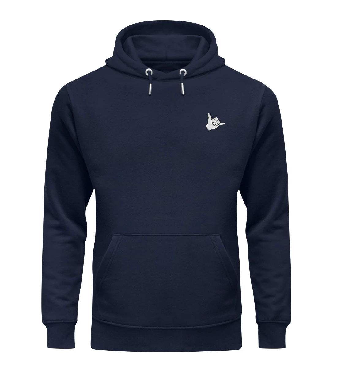 Shaka gestickt - Bio Hoodie mit Stick