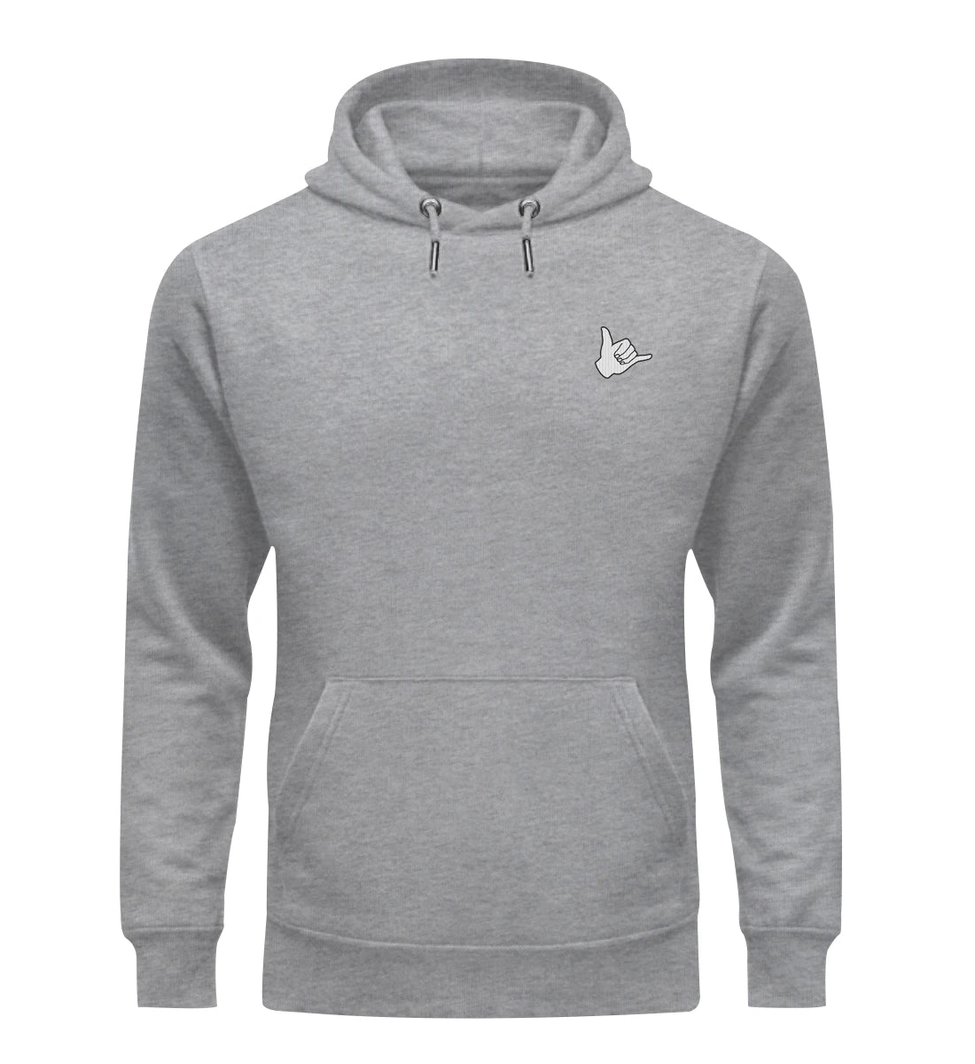Shaka gestickt - Bio Hoodie mit Stick