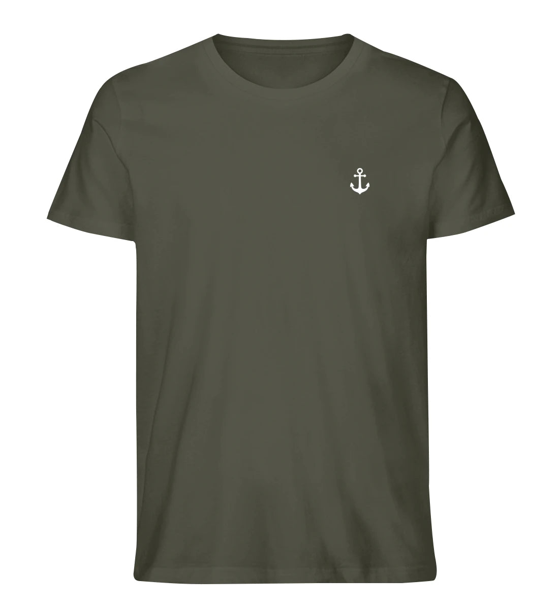 Anker gestickt - 100 % Bio Shirt mit Stick