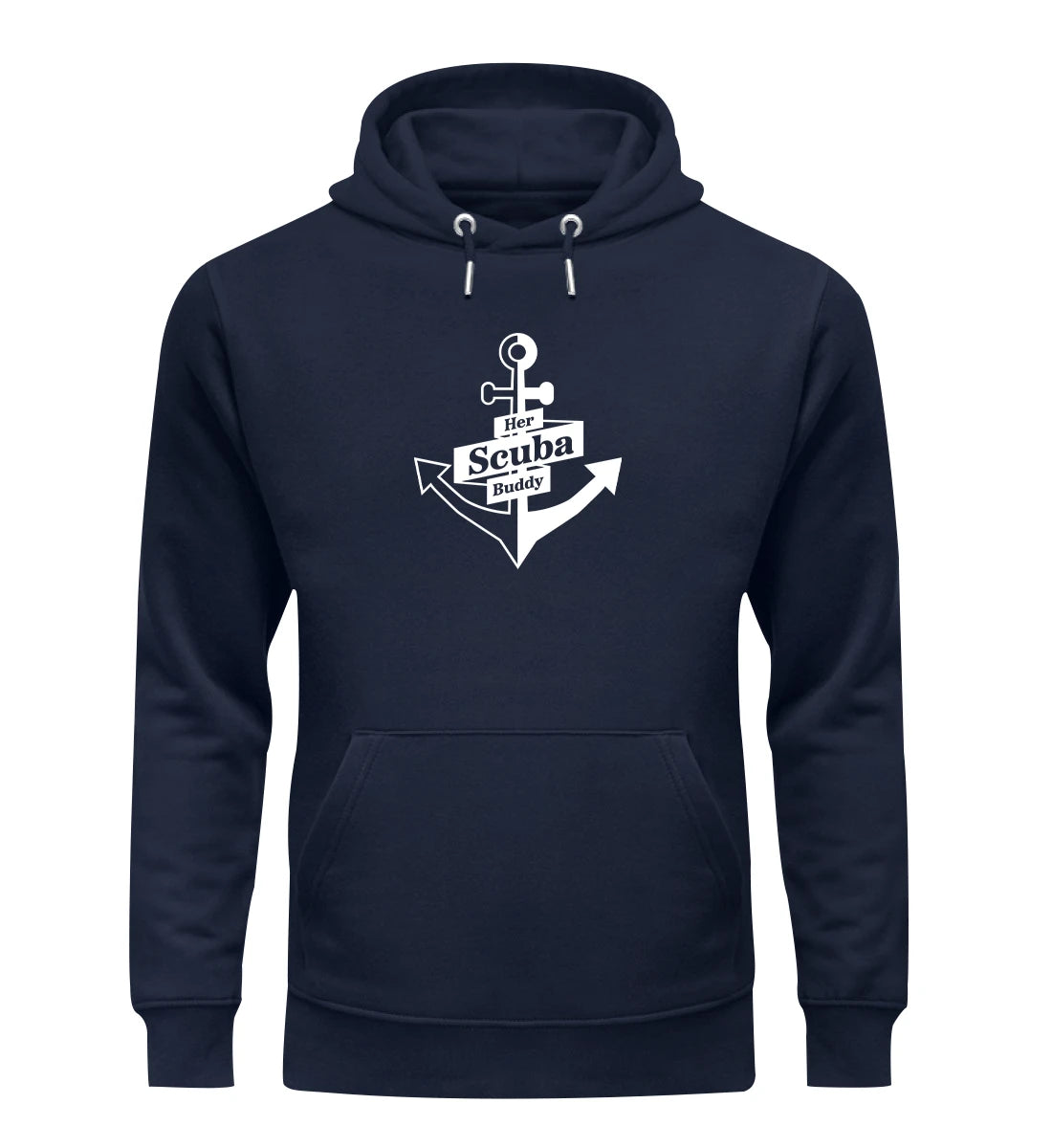Her Scuba Buddy (bold) - Bio Hoodie