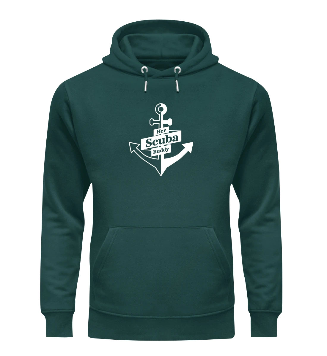 Her Scuba Buddy (bold) - Bio Hoodie