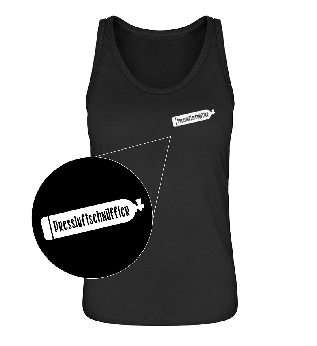 Pressluftschnüffler - 100 % Bio Frauen Tanktop