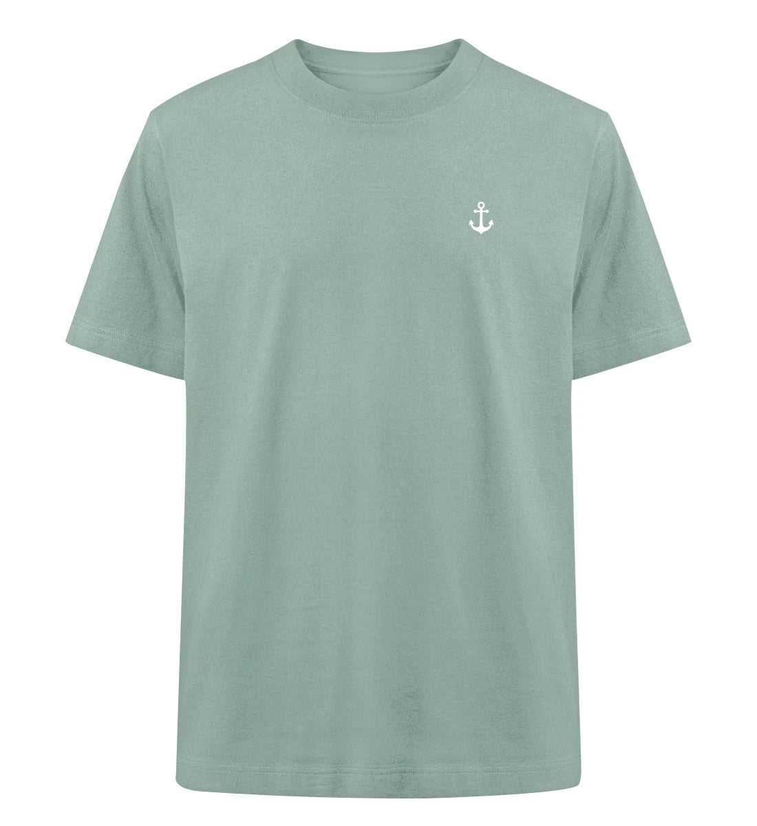 Anker gestickt - 100 % Bio Oversized T-Shirt mit Stick