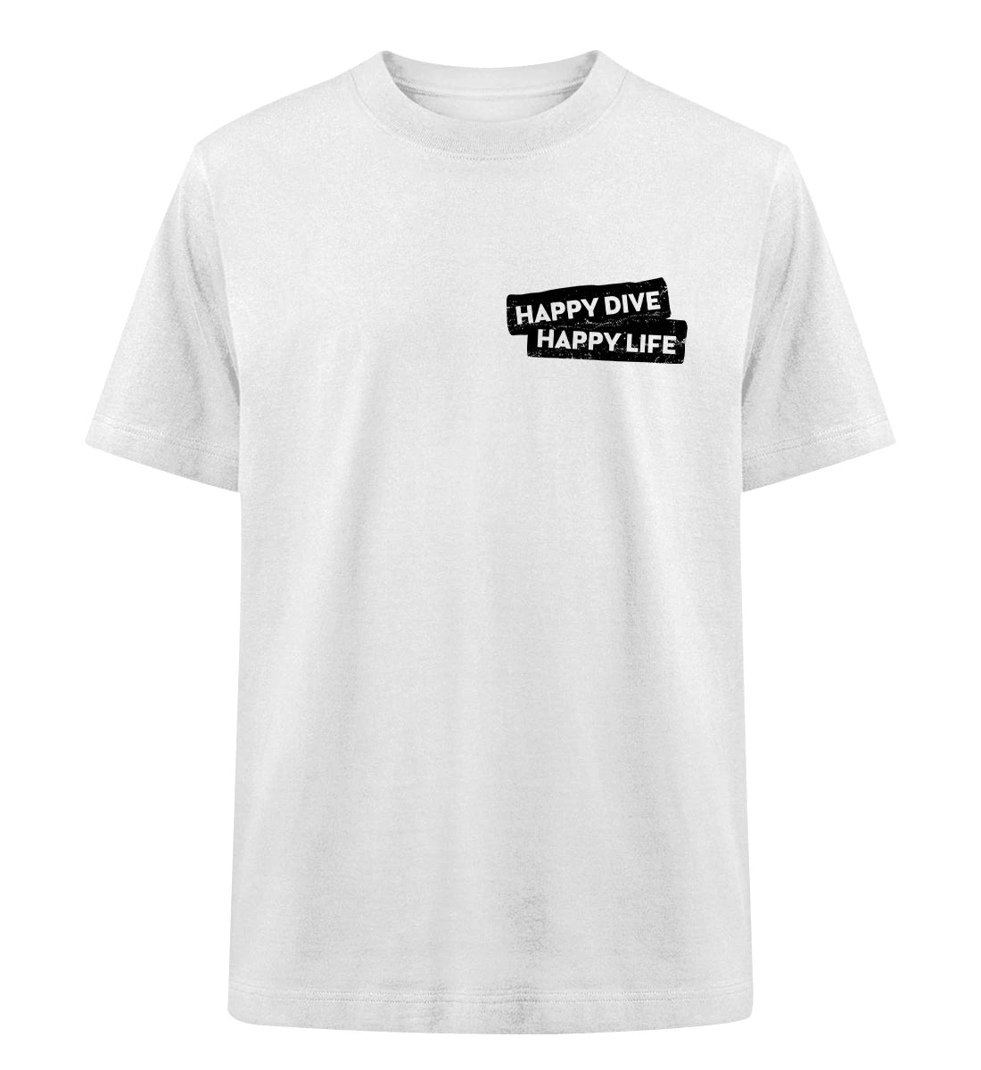 Happy Dive Happy Life - 100 % Bio Oversized T-Shirt