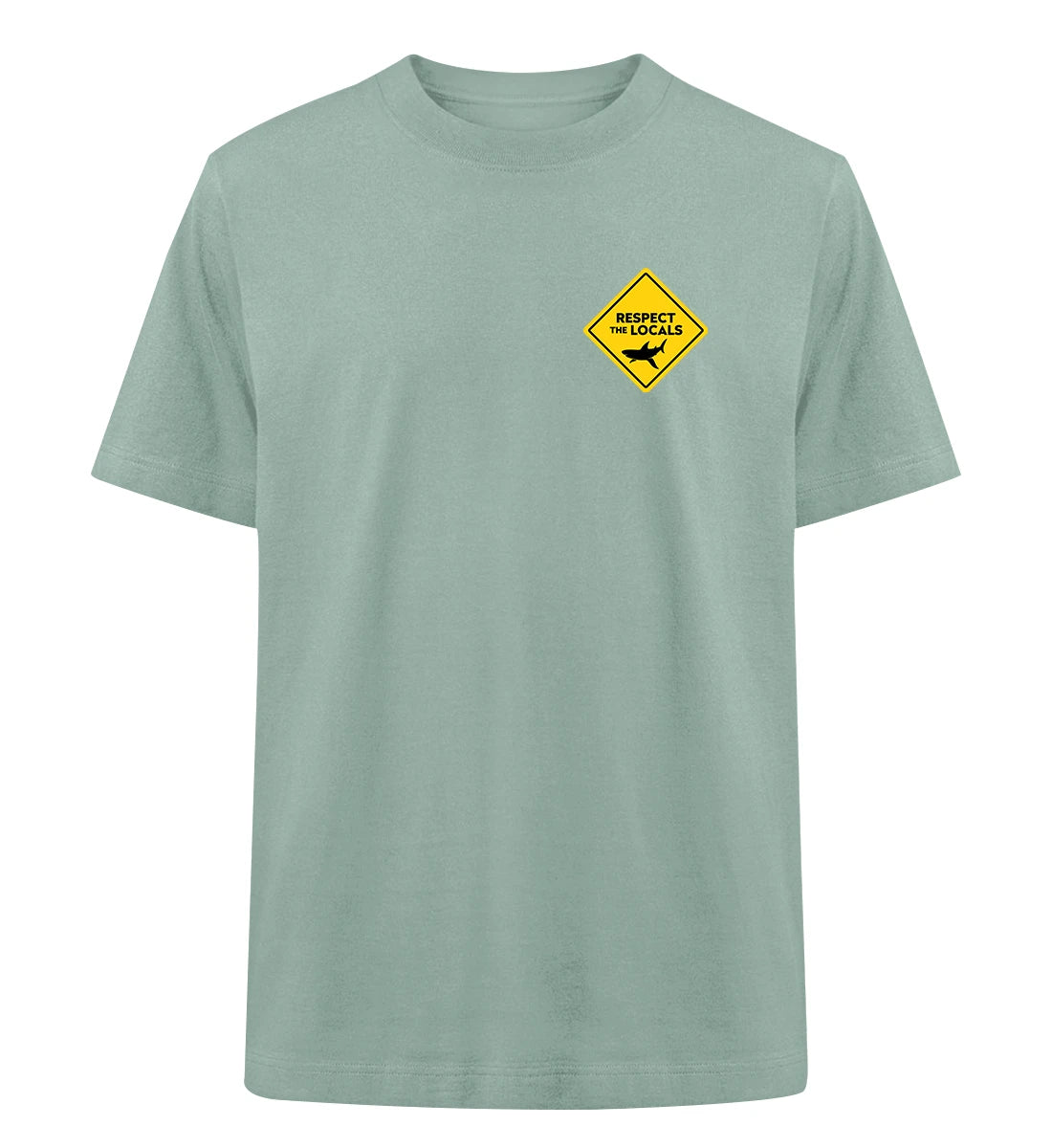 Respect the Locals / sharks - 100 % Oversized Bio T-Shirt
