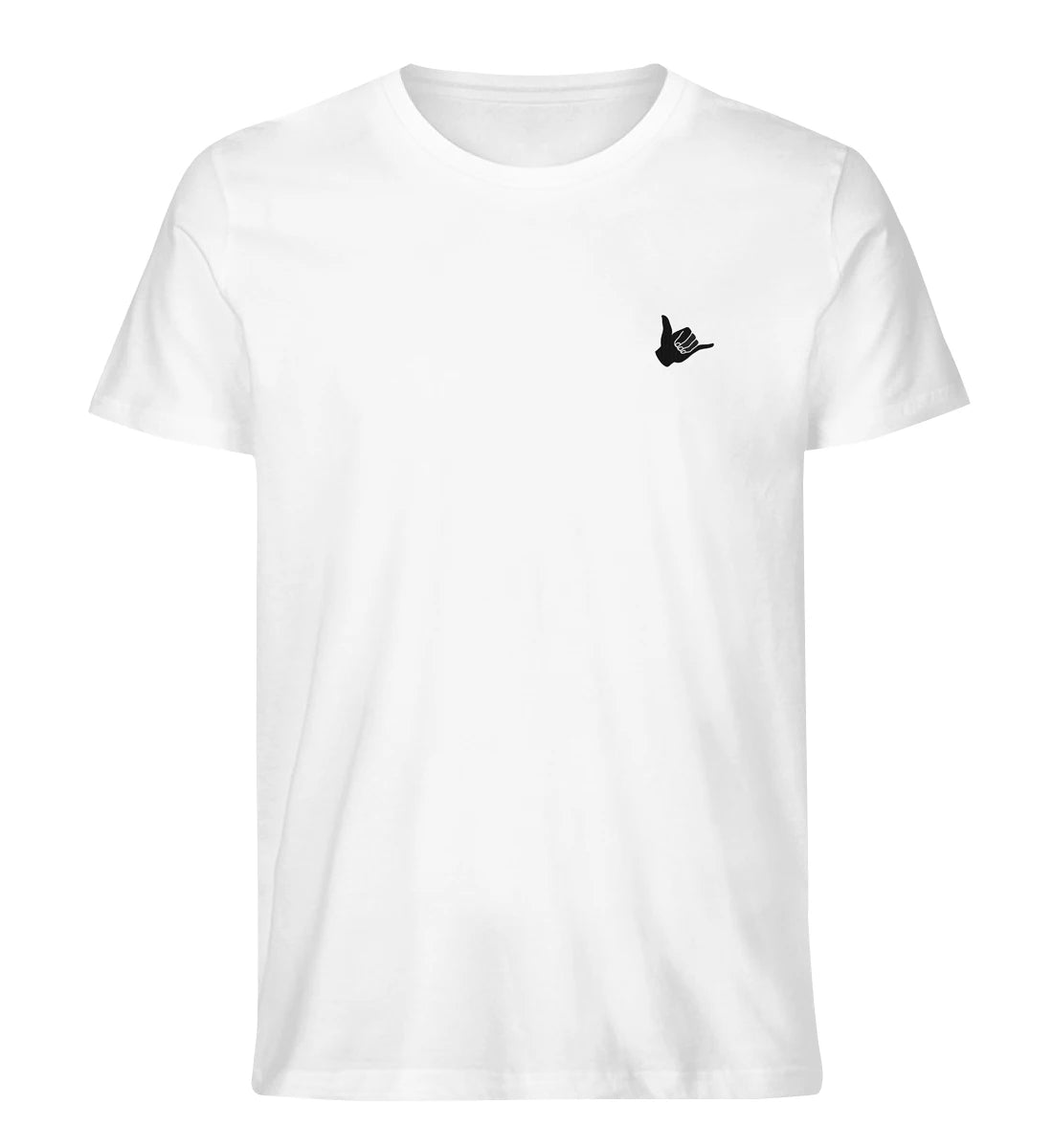 Shaka gestickt - 100 % Bio Shirt mit Stick