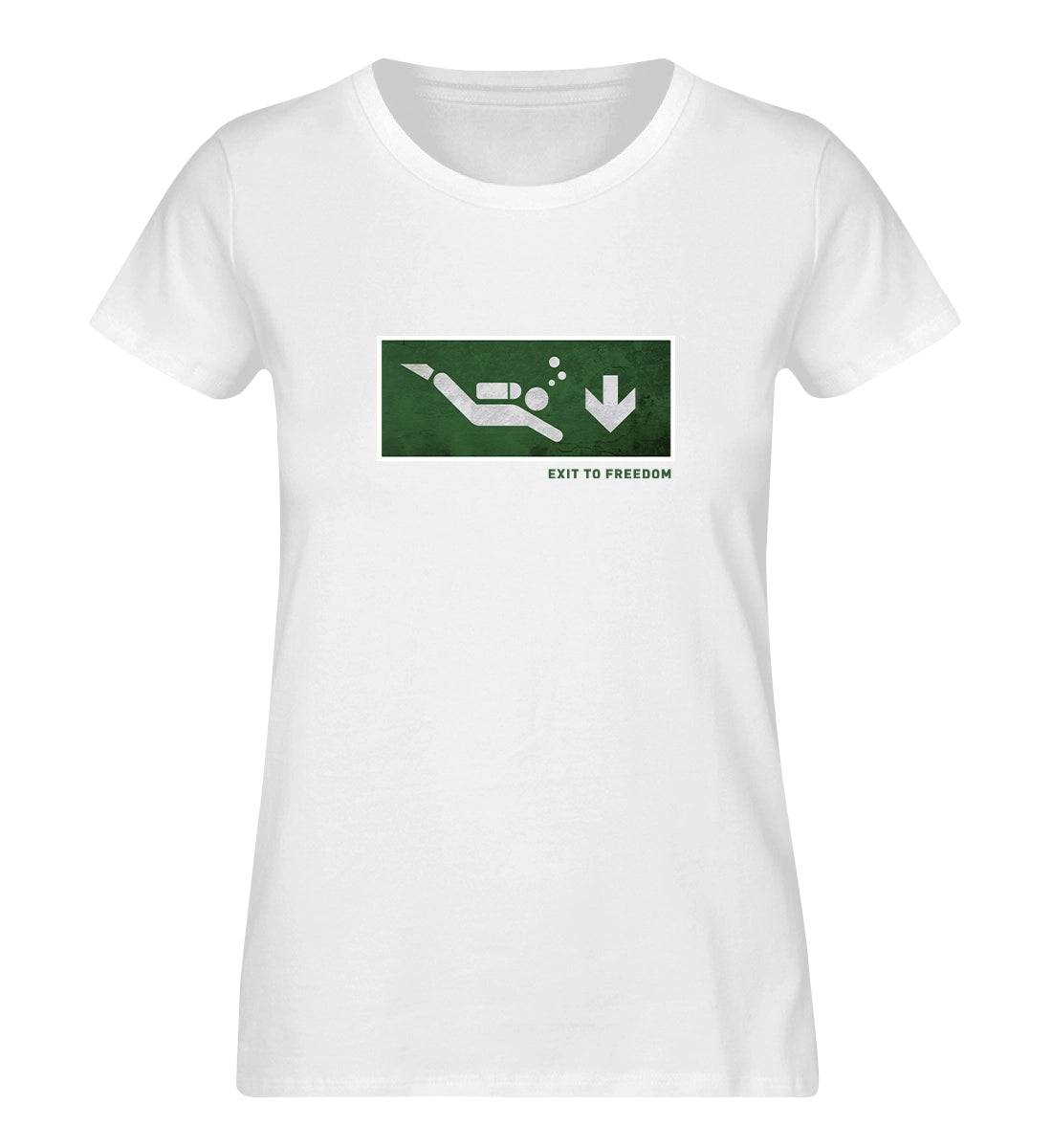 Exit to Freedom - 100 % Bio Frauen T-Shirt