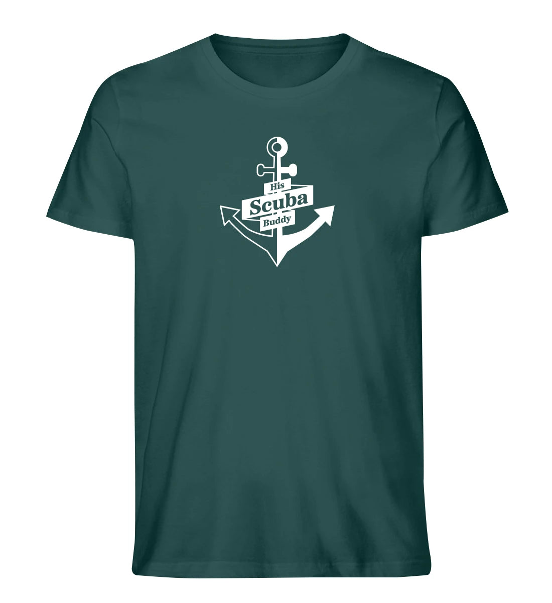 His Scuba Buddy (bold) - 100 % Bio T-Shirt