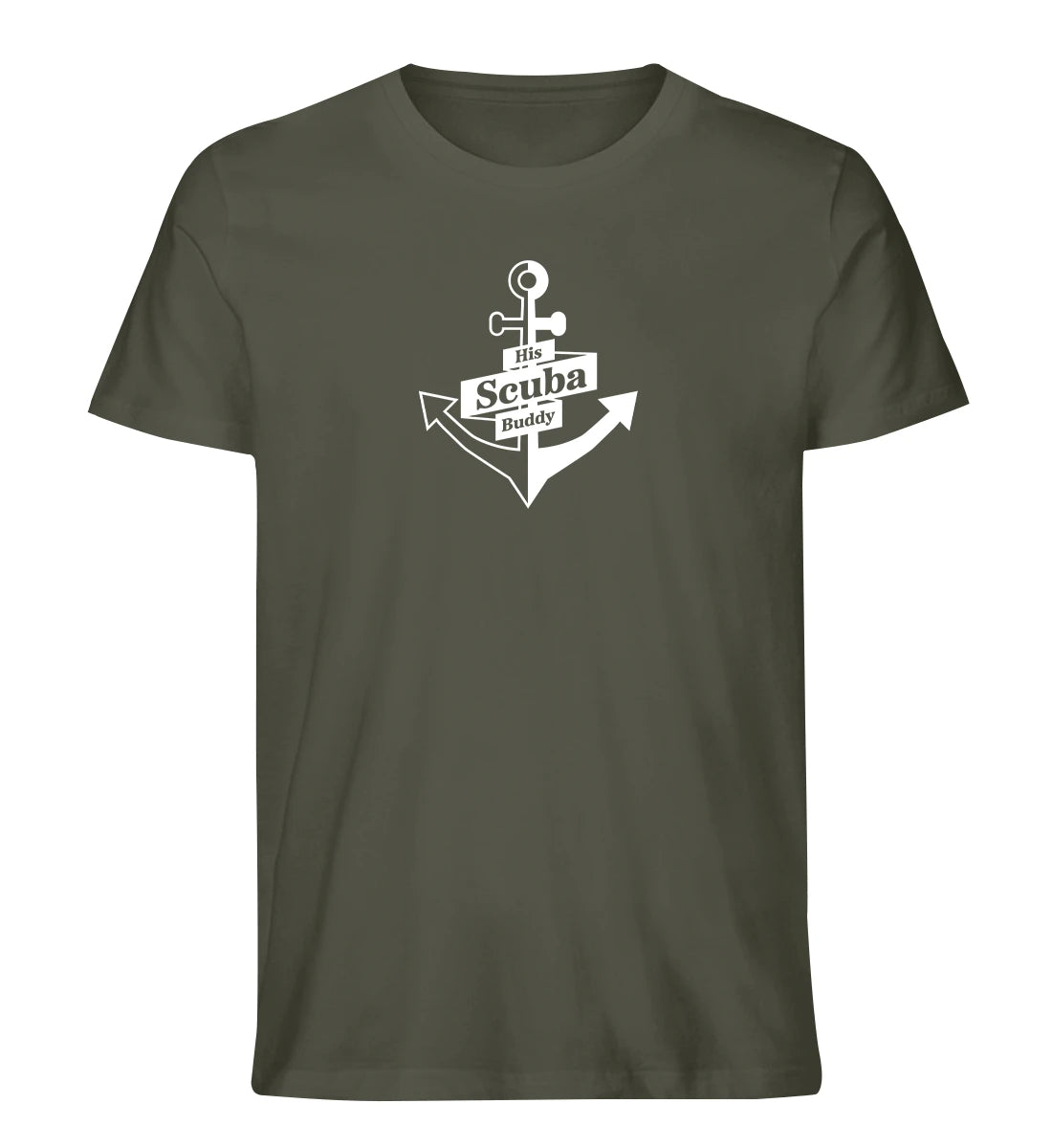 His Scuba Buddy (bold) - 100 % Bio T-Shirt