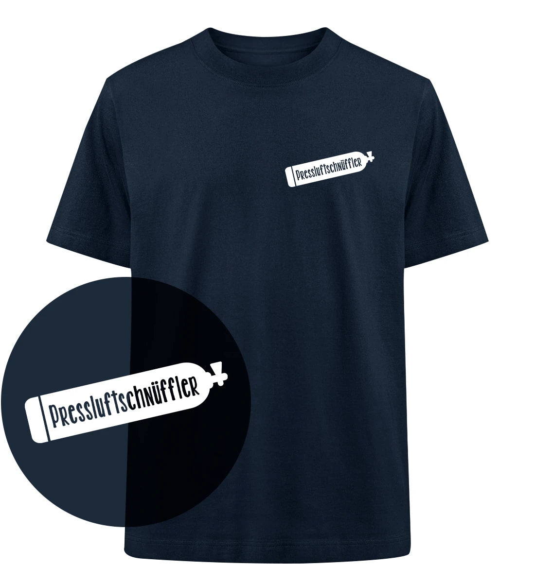 Pressluftschnüffler - 100 % Bio Oversized T-Shirt