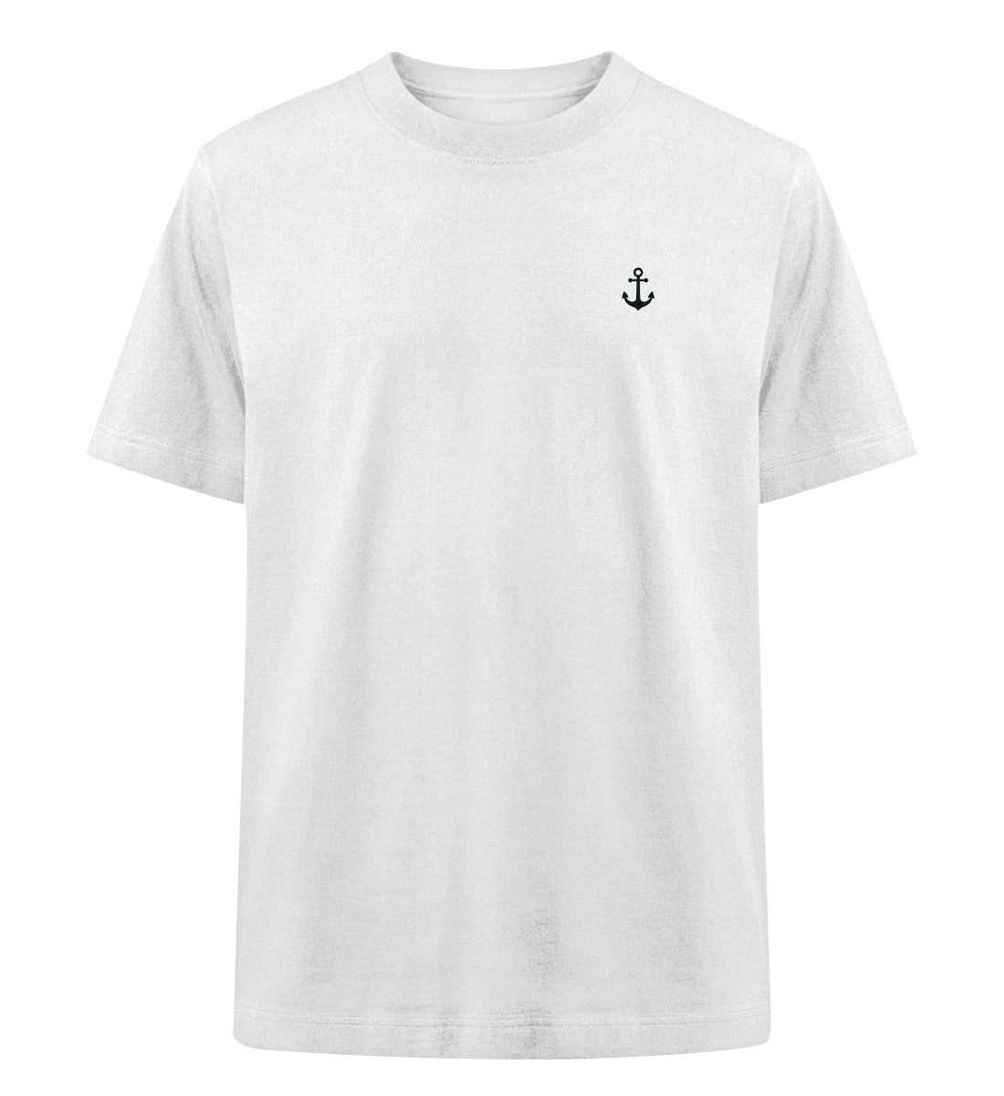 Anker gestickt - 100 % Bio Oversized T-Shirt mit Stick