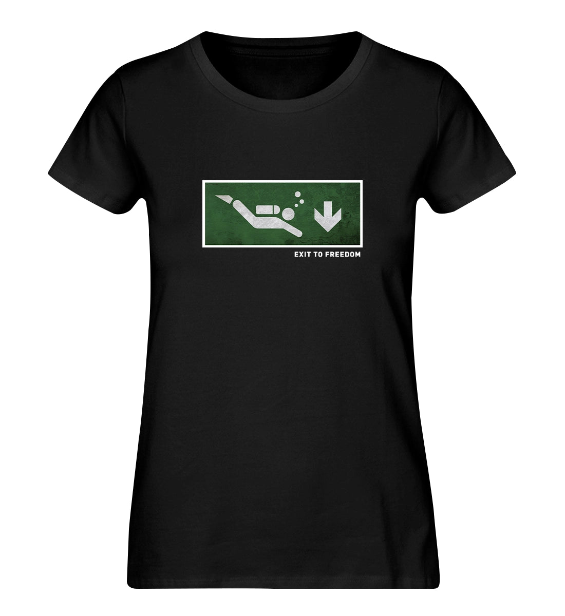 Exit to Freedom - 100 % Bio Frauen T-Shirt