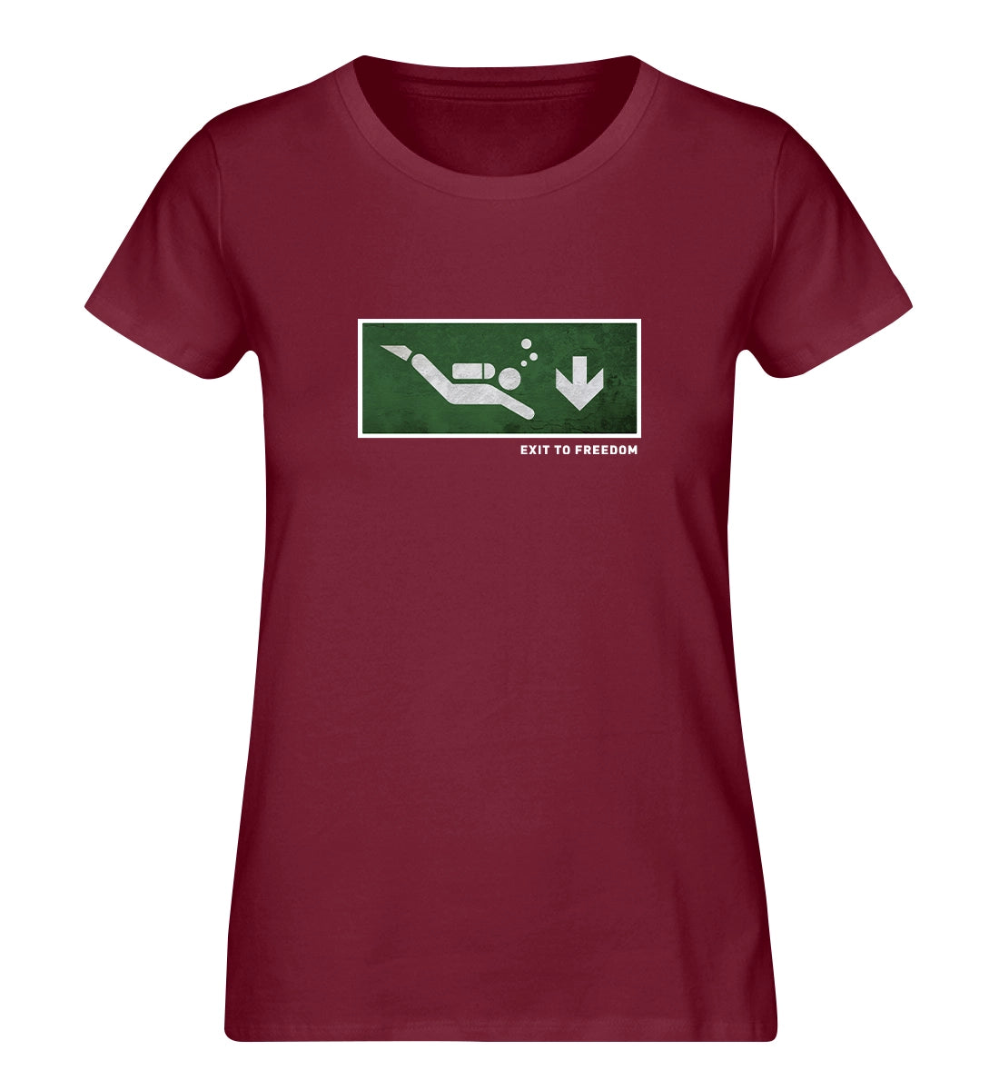 Exit to Freedom - 100 % Bio Frauen T-Shirt