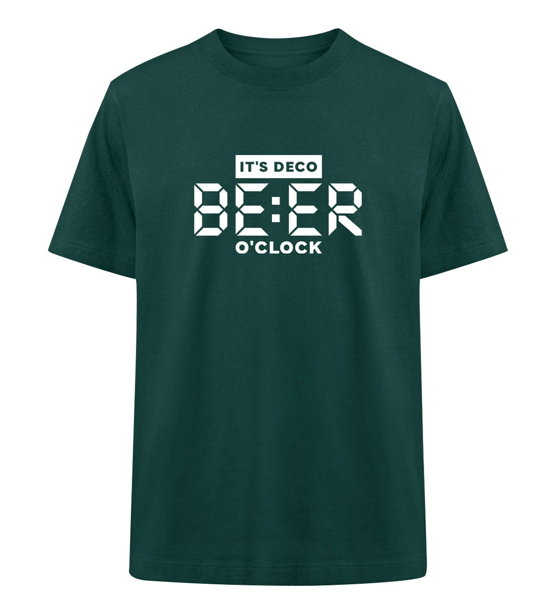 Deco Beer O'Clock - 100 % Bio Oversized T-Shirt