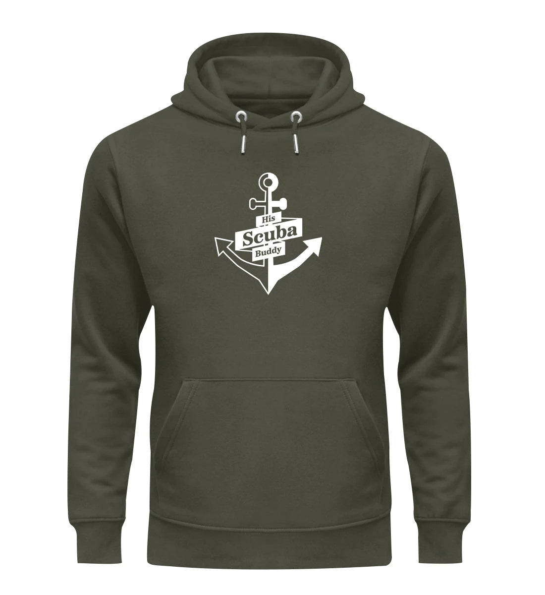 His Scuba Buddy (bold) - Bio Hoodie