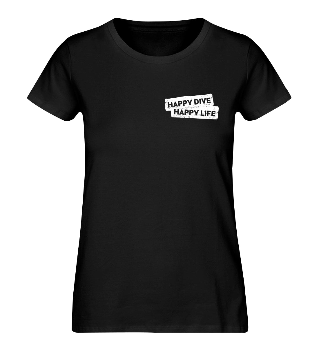 Happy Dive Happy Life - 100 % Bio Frauen T-Shirt