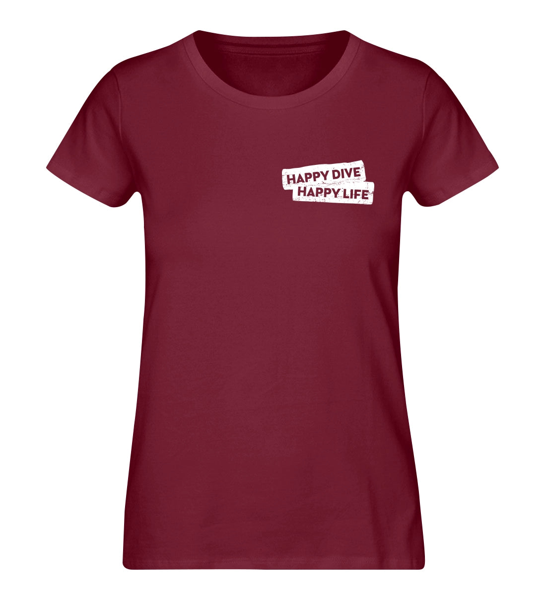 Happy Dive Happy Life - 100 % Bio Frauen T-Shirt