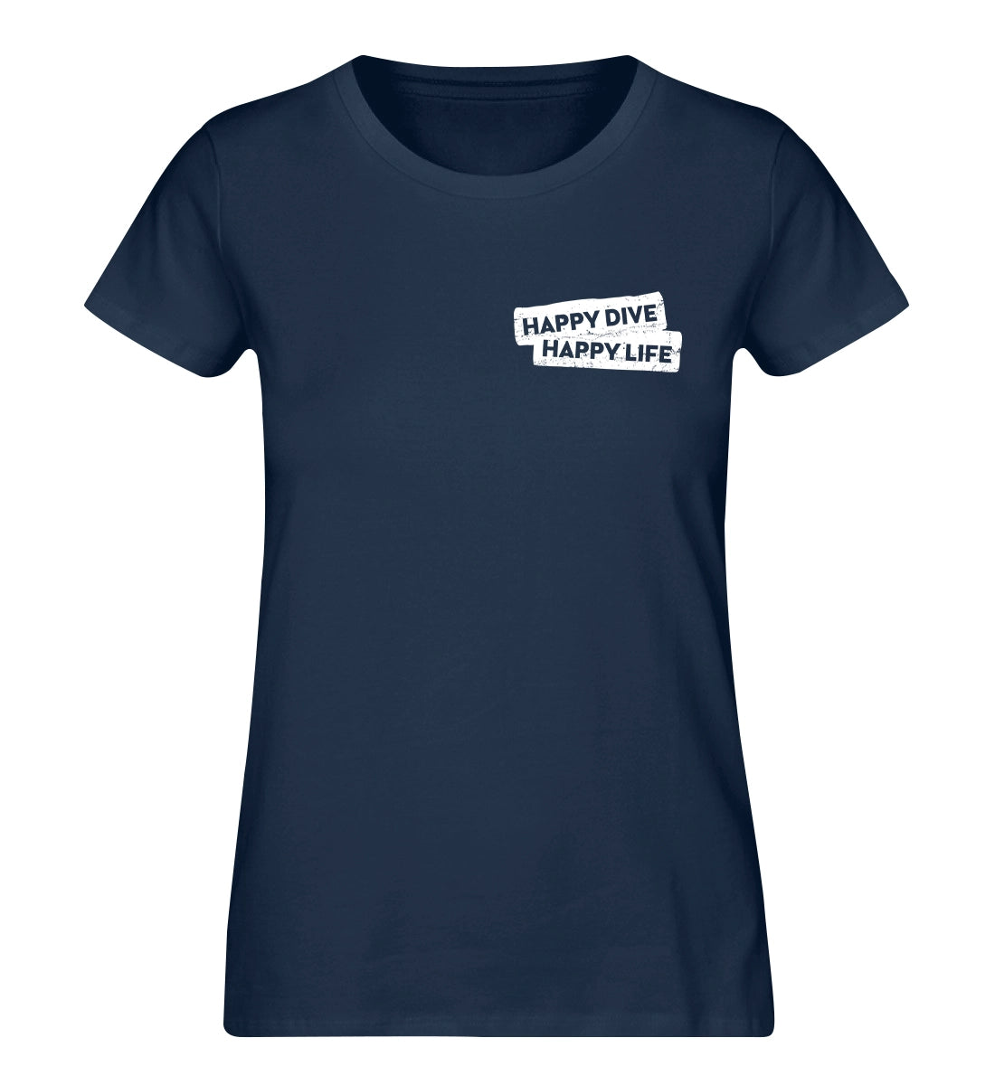 Happy Dive Happy Life - 100 % Bio Frauen T-Shirt