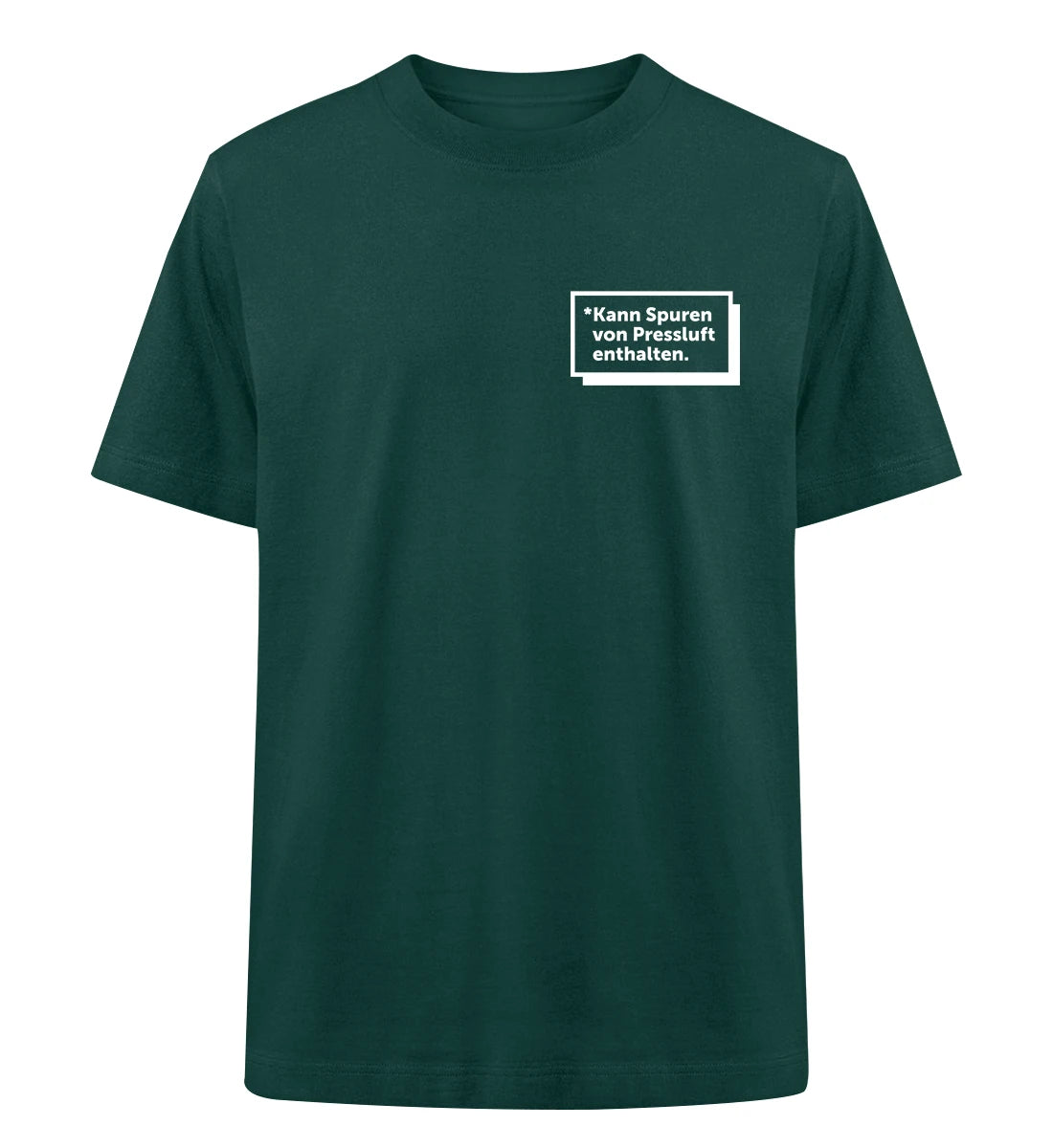 Kann Spuren von Pressluft enthalten - 100 % Bio Oversized T-Shirt