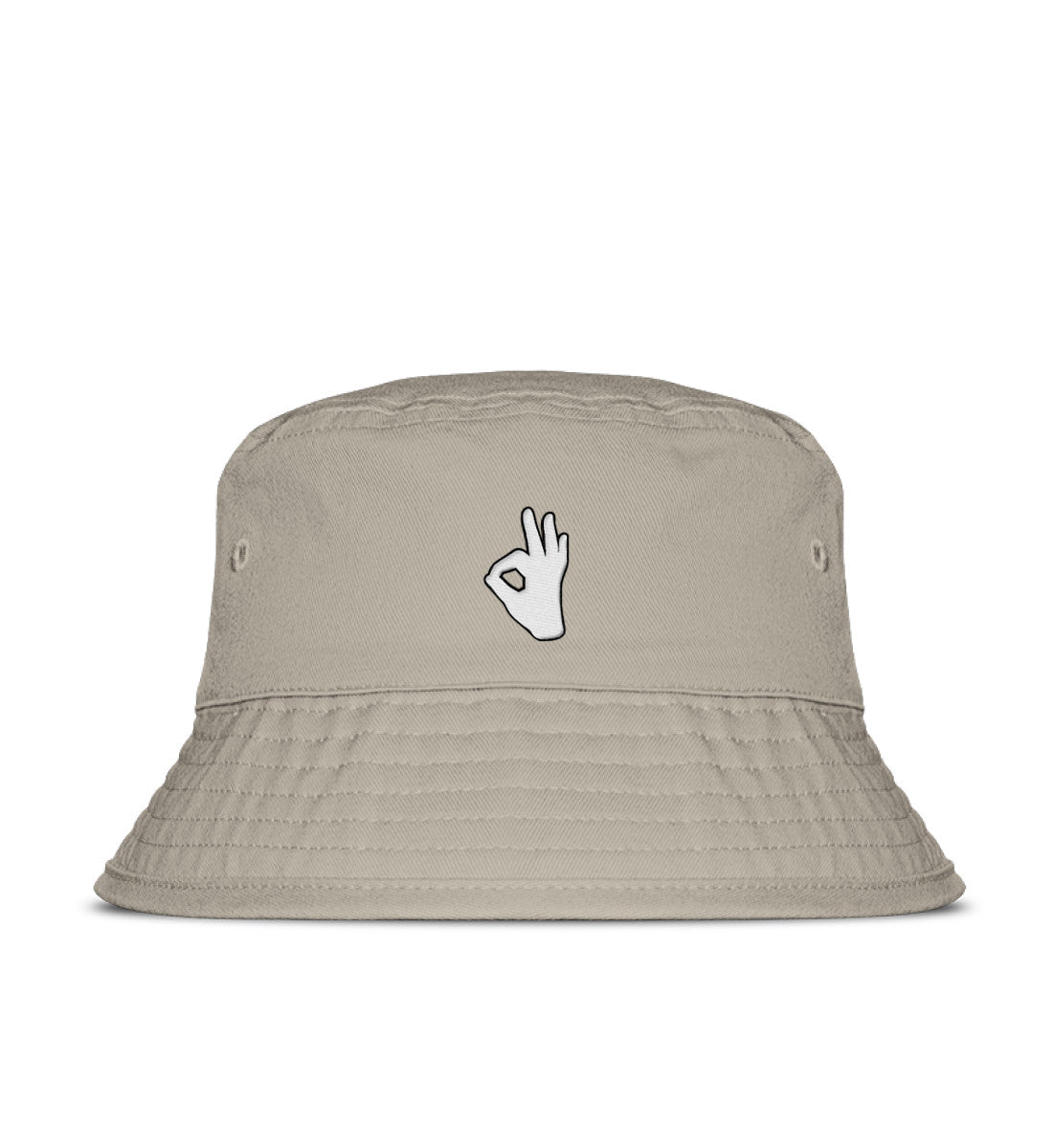 OK gestickt - Organic Bucket Hat mit Stick