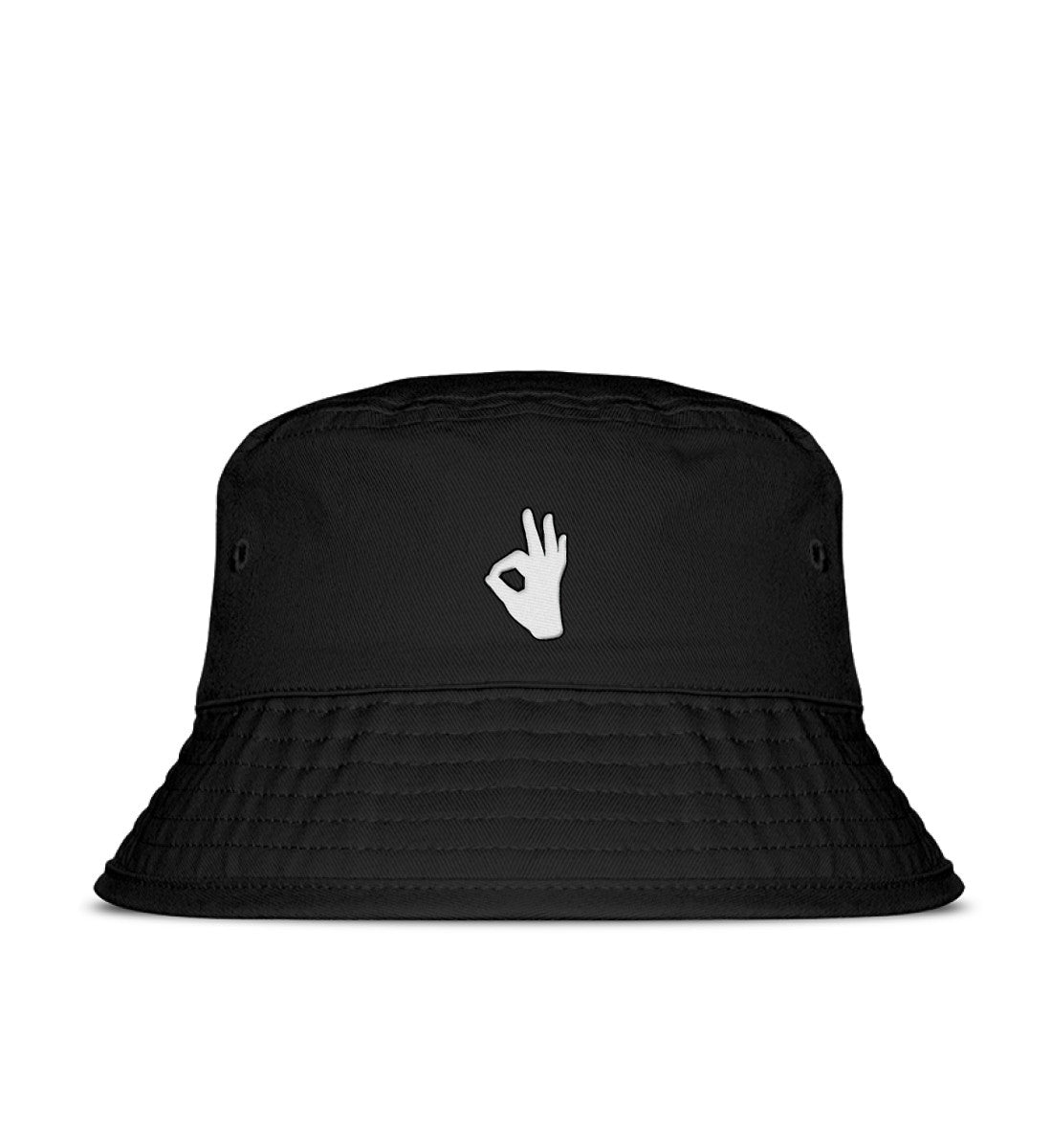 OK gestickt - Organic Bucket Hat mit Stick