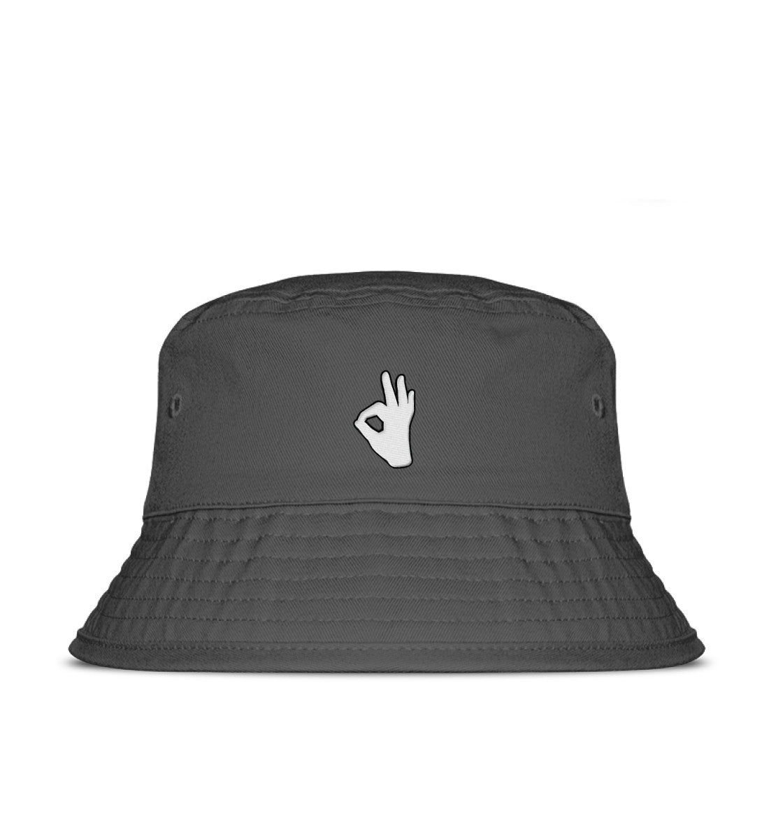 OK gestickt - Organic Bucket Hat mit Stick