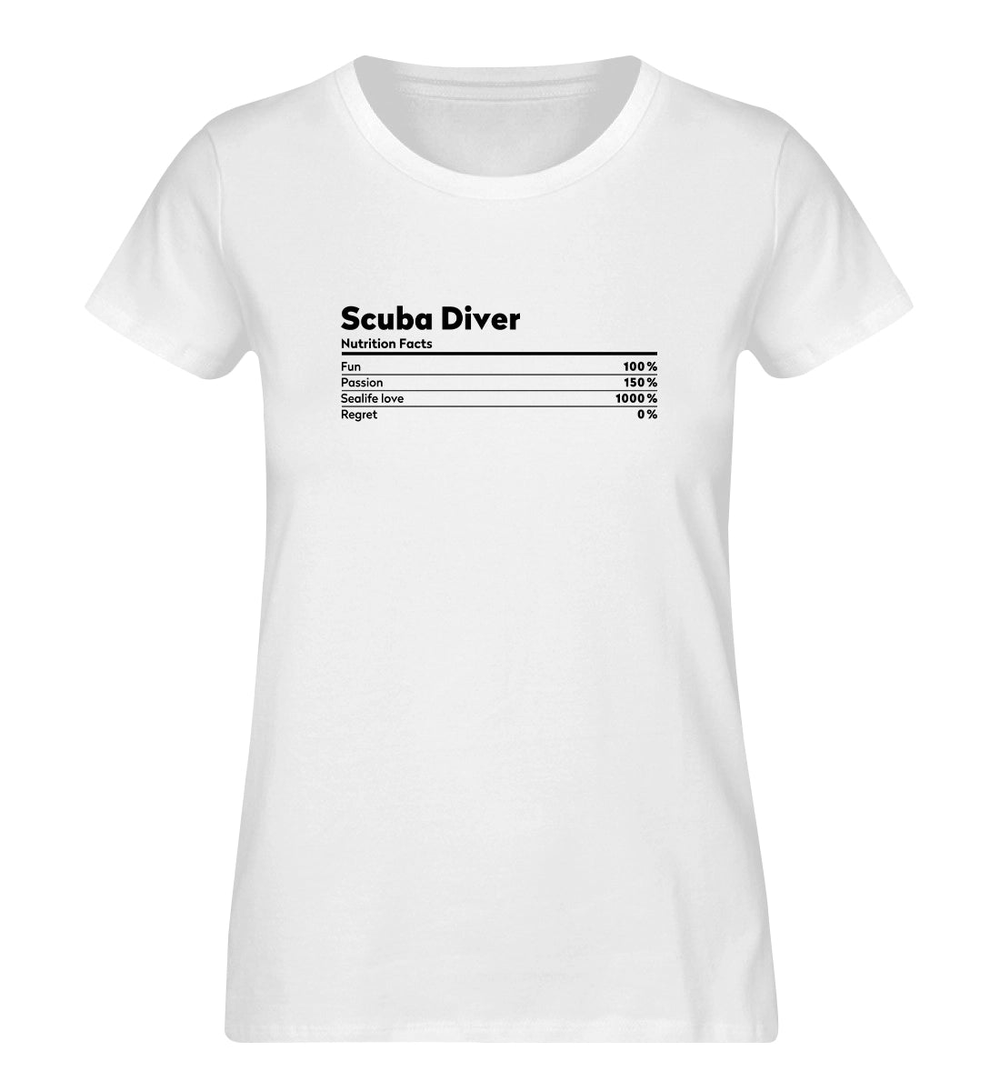 Scuba Diver Nutrition - 100 % Bio Frauen T-Shirt