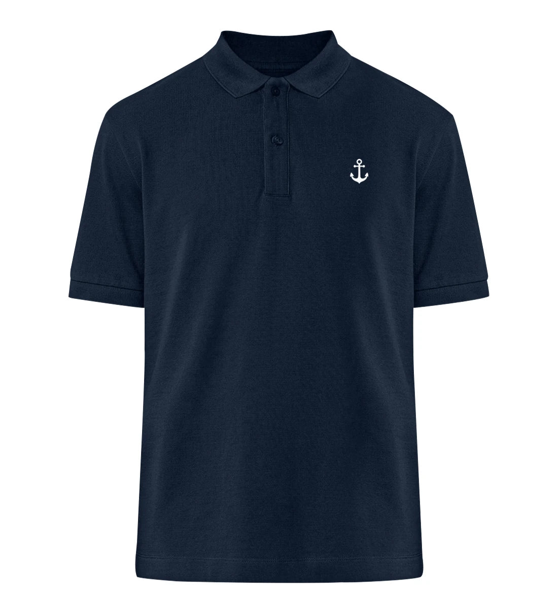 Anker gestickt - 100 % Bio Polo-Shirt mit Stick