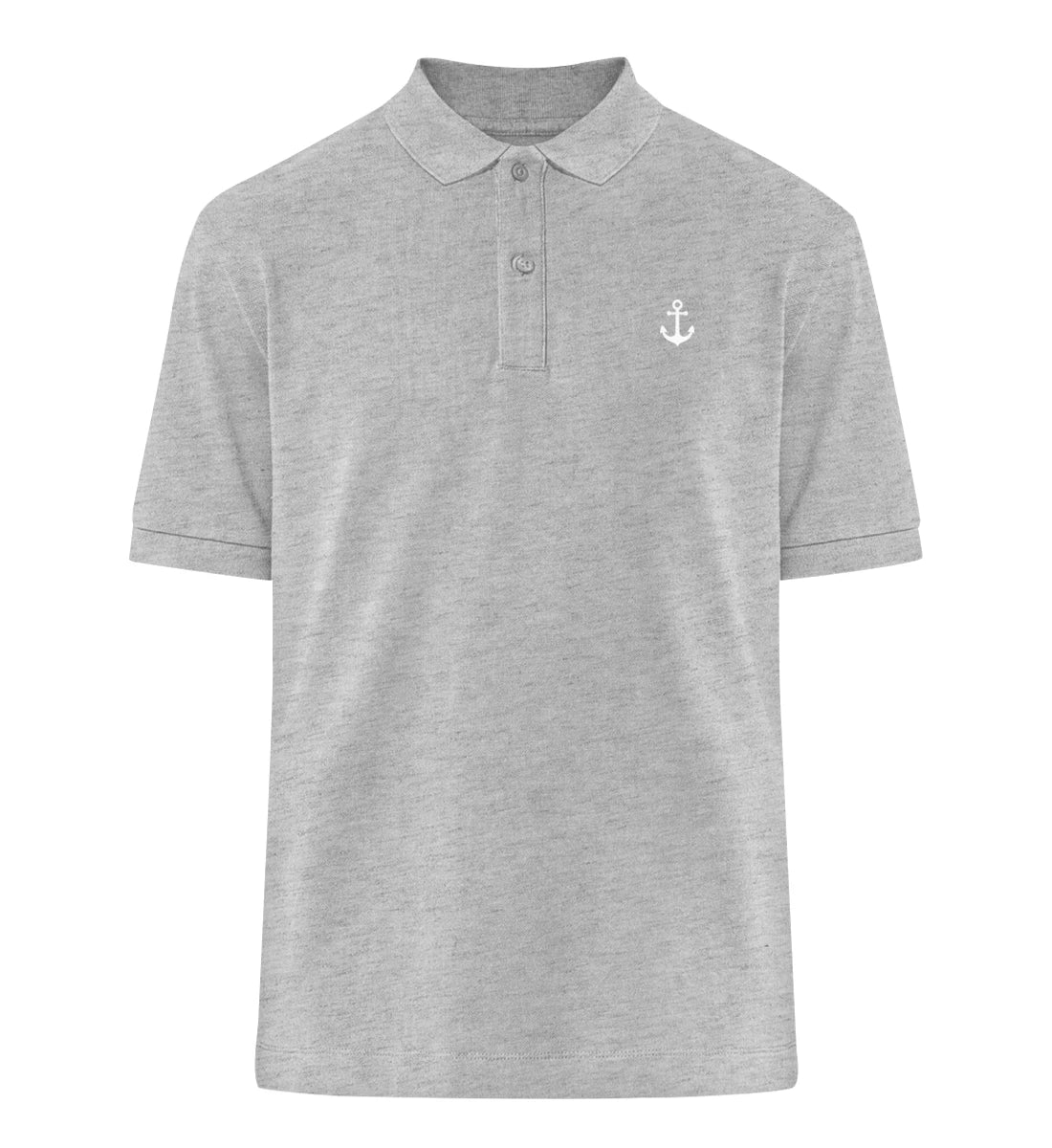 Anker gestickt - 100 % Bio Polo-Shirt mit Stick