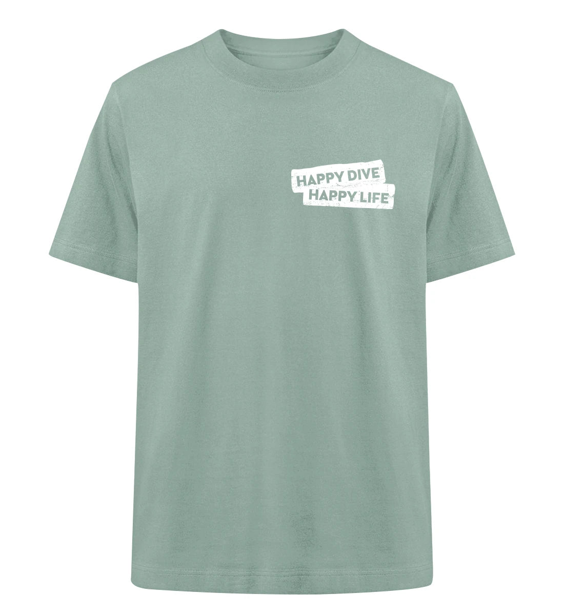 Happy Dive Happy Life - 100 % Bio Oversized T-Shirt