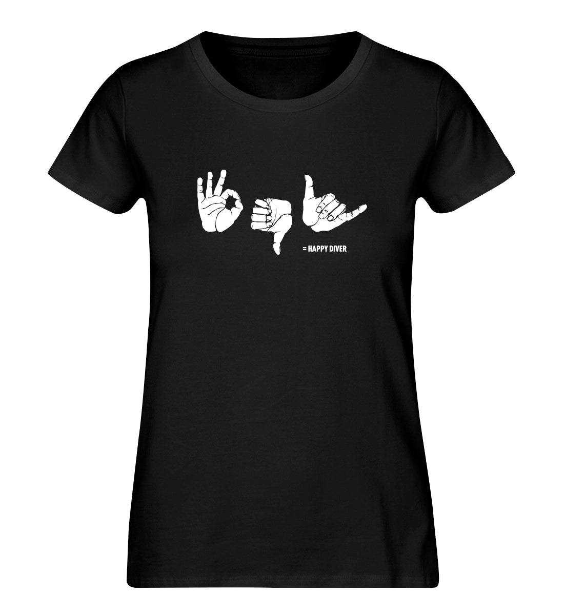 Happy Diver - 100 % Bio Frauen T-Shirt