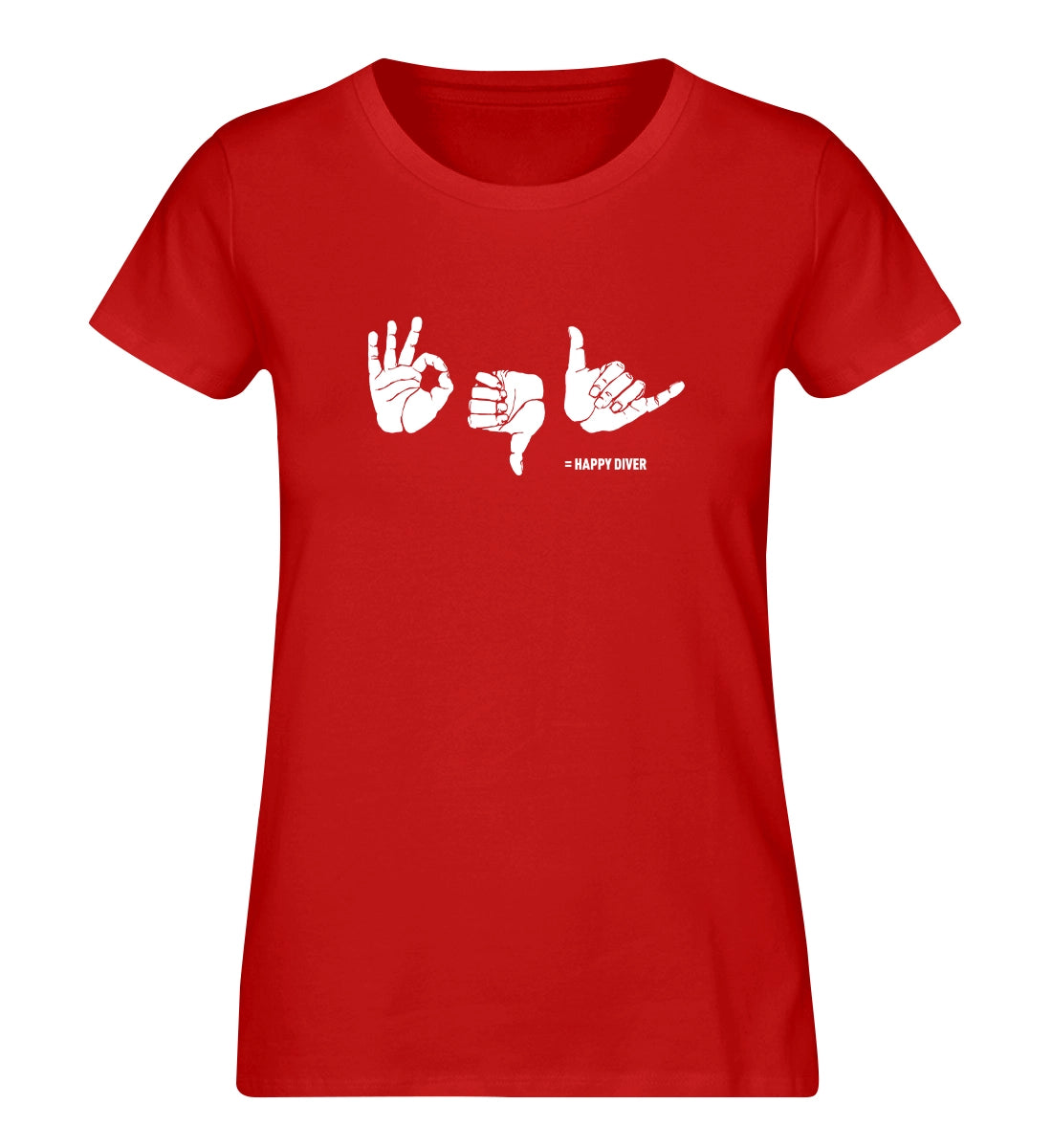 Happy Diver - 100 % Bio Frauen T-Shirt