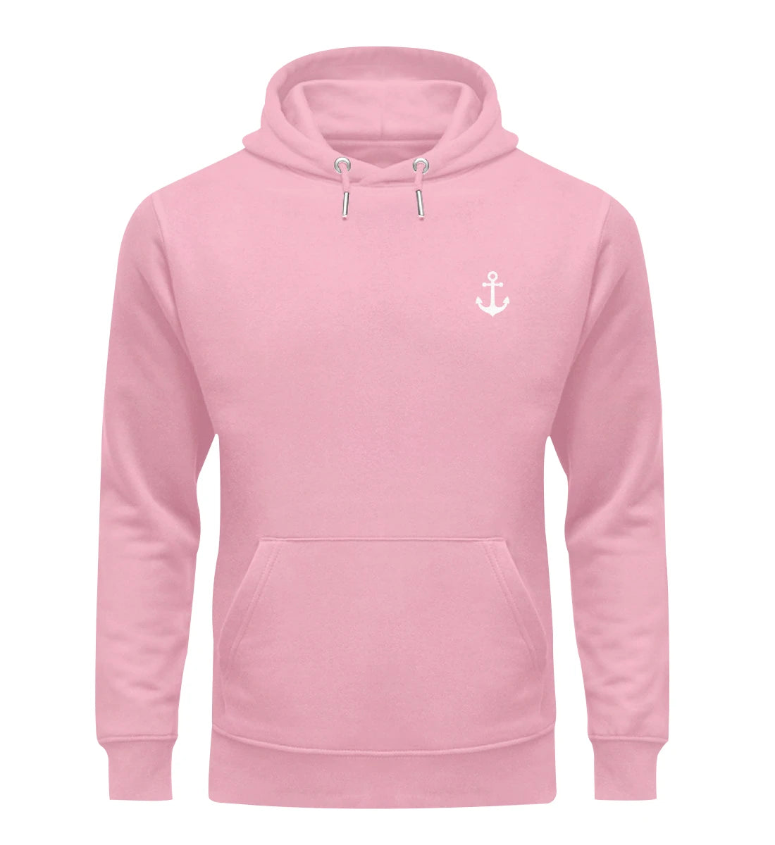 Anker gestickt - Bio Hoodie mit Stick