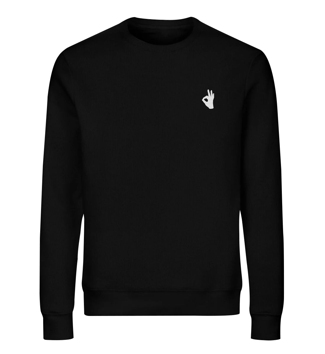 OK gestickt - Bio Sweater mit Stick