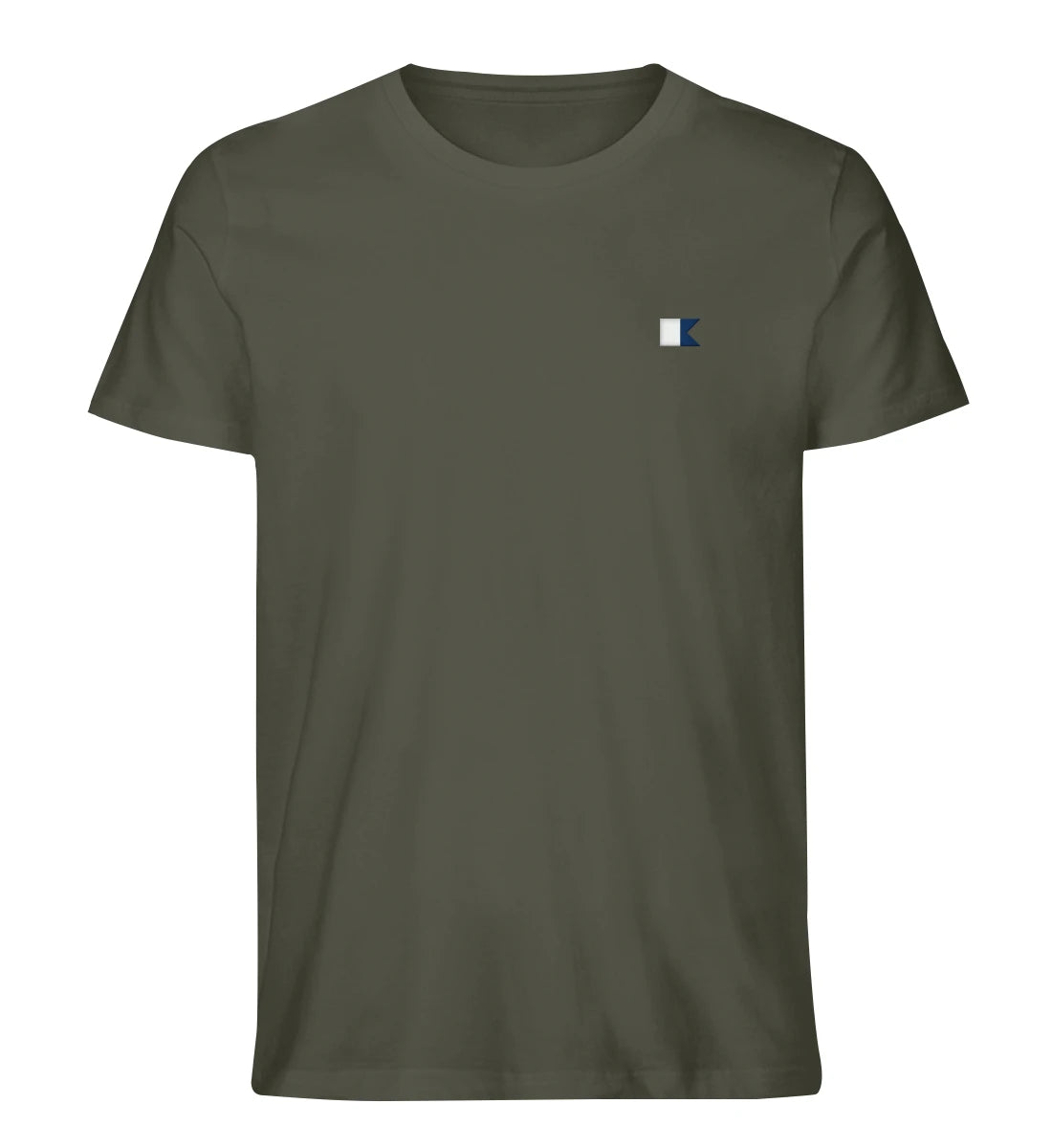 Alphaflagge gestickt - 100 % Bio Shirt mit Stick