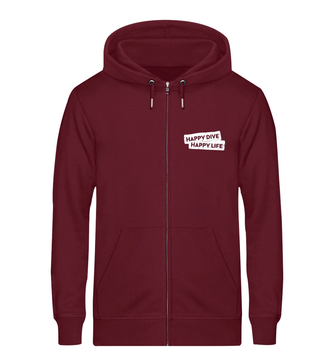 Happy Dive Happy Life - Bio Zip Hoodie