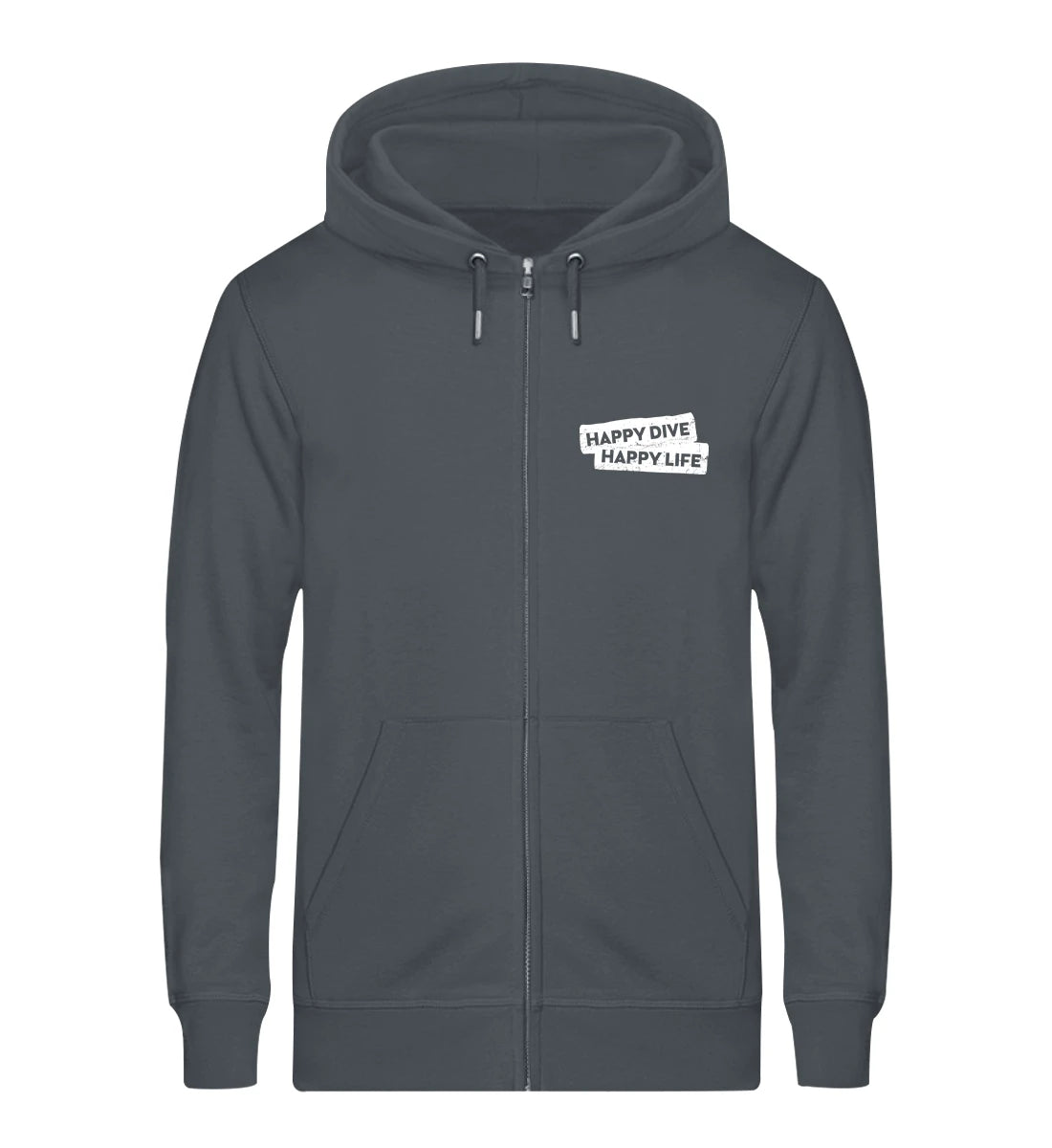 Happy Dive Happy Life - Bio Zip Hoodie