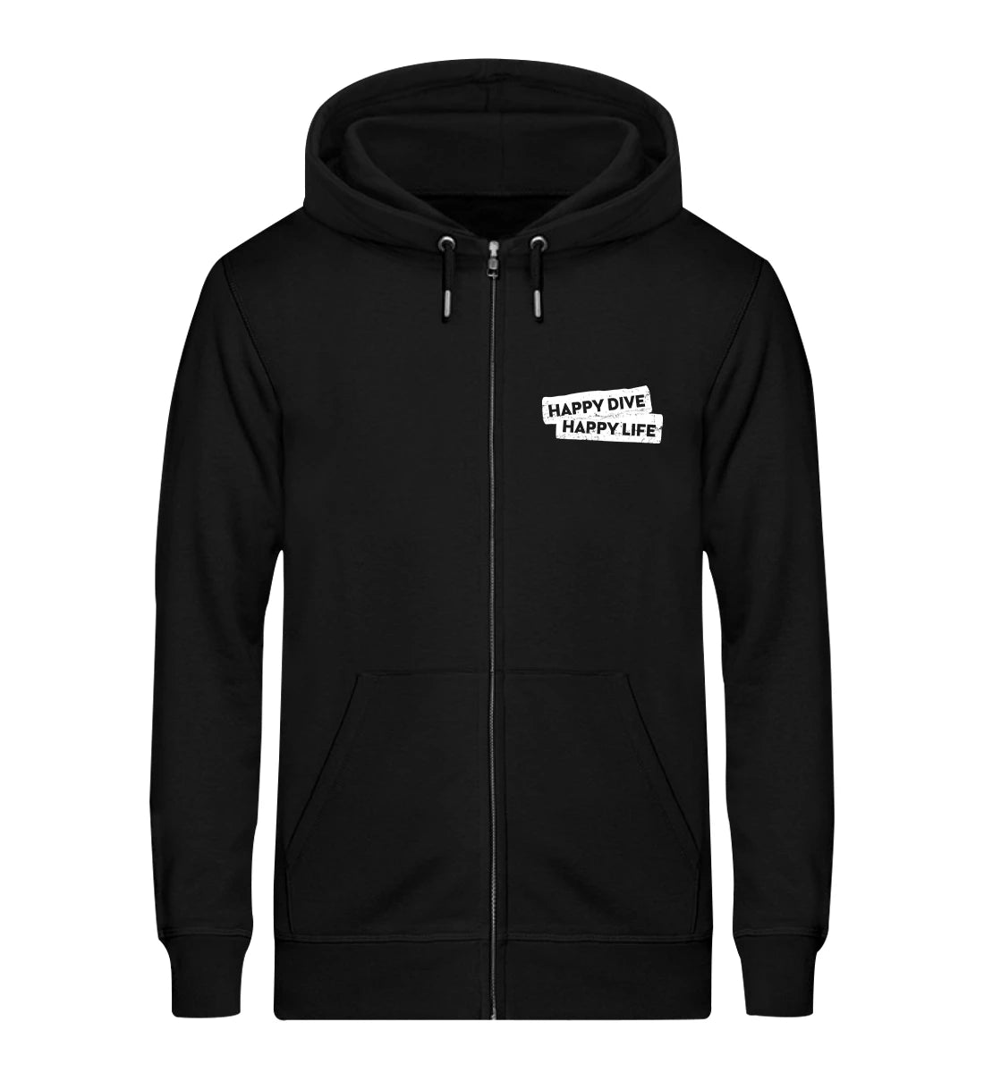 Happy Dive Happy Life - Bio Zip Hoodie