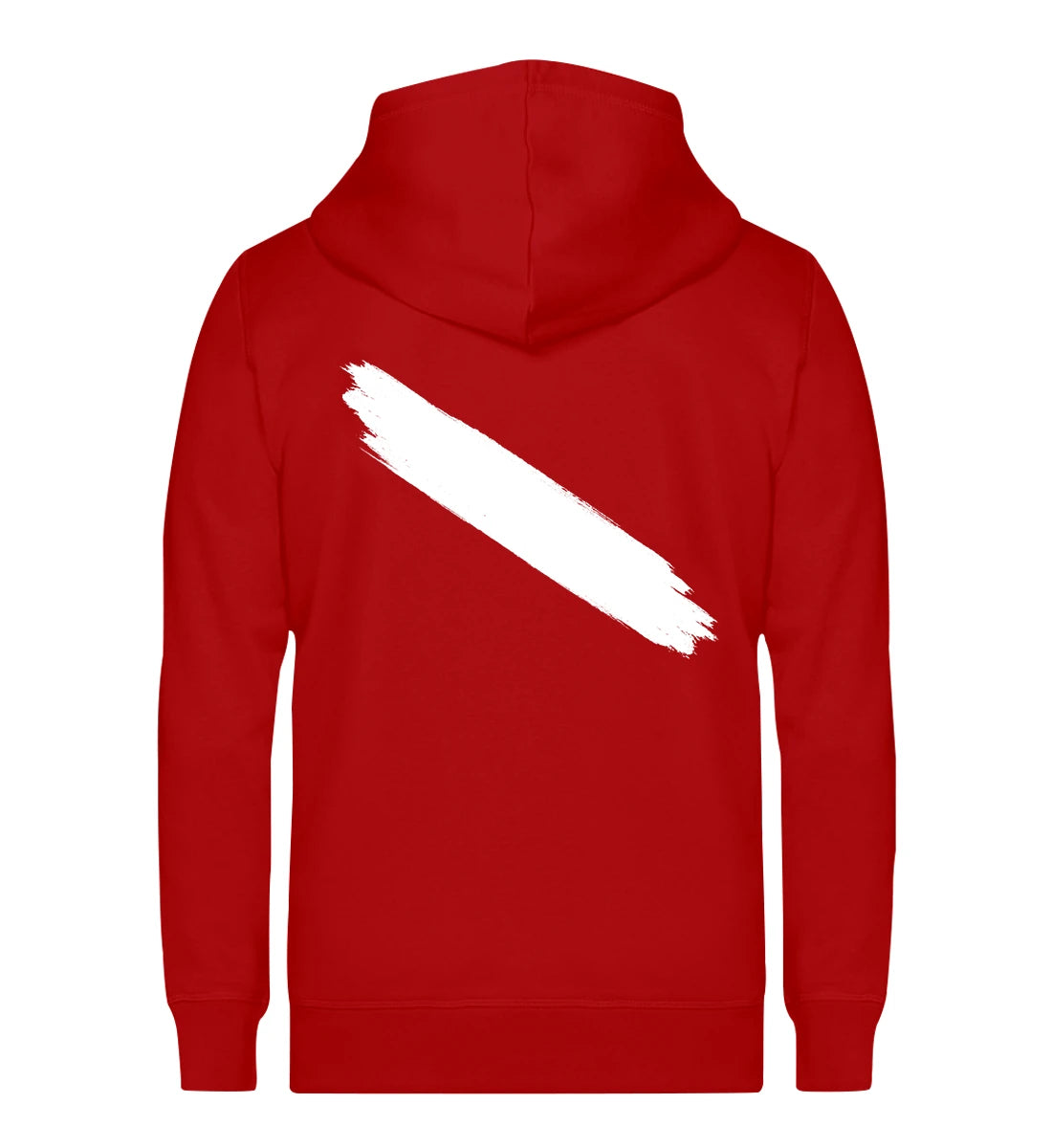 Taucherflagge Backprint - Bio Zip Hoodie