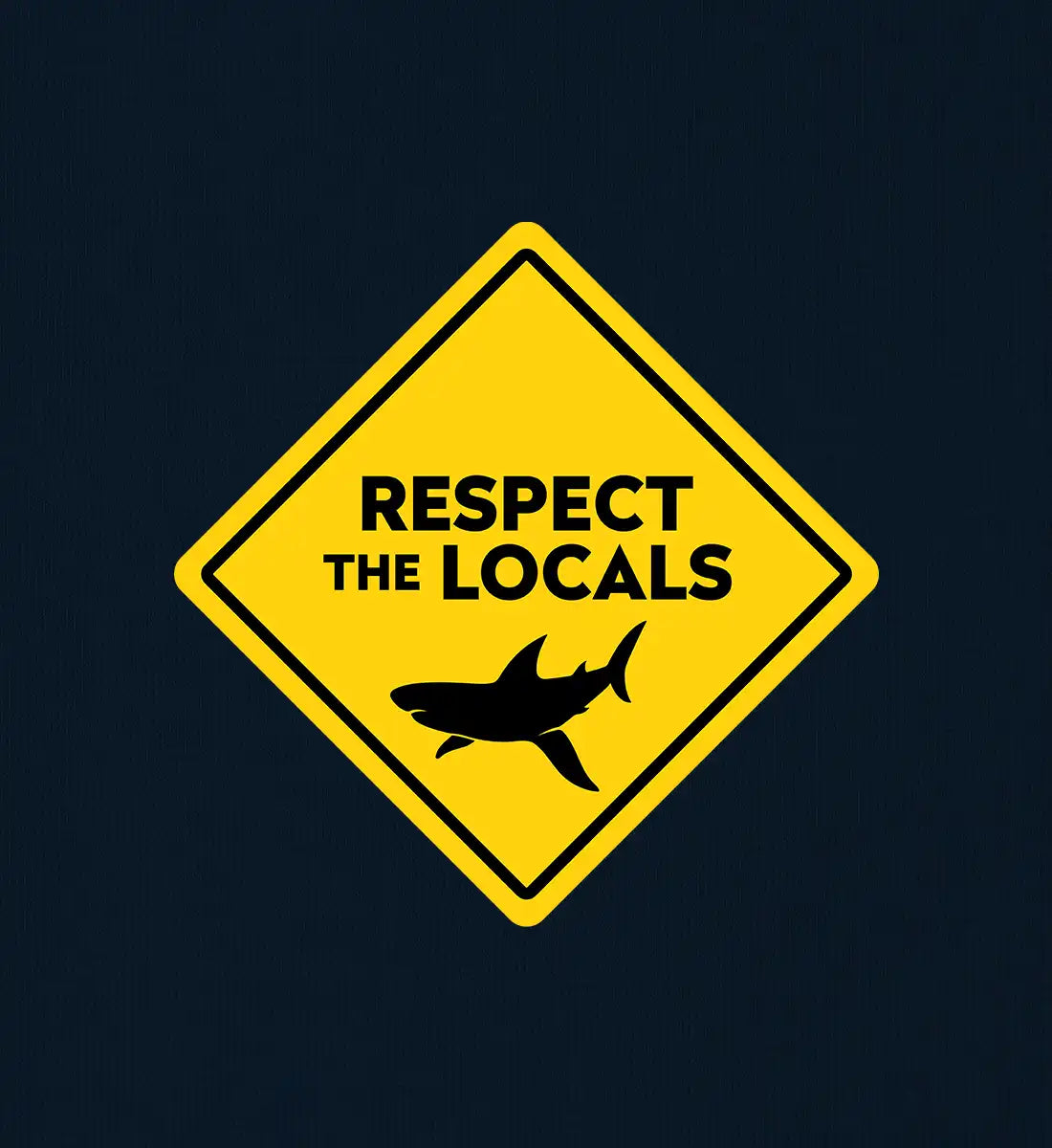 Respect the Locals / sharks - Bio Zip Hoodie