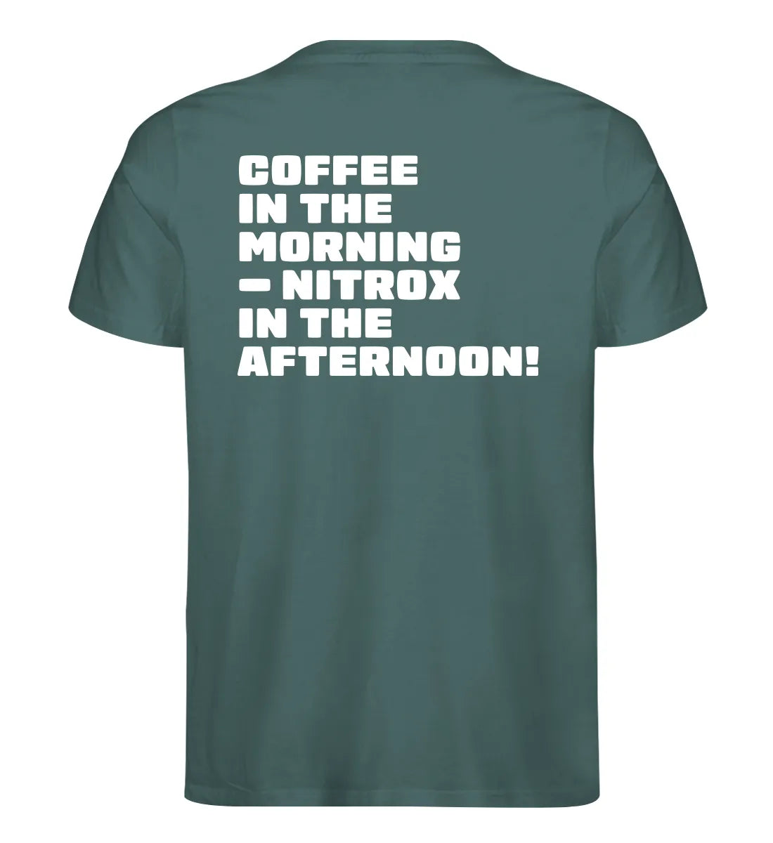 Coffee in the morning Backprint - 100 % Bio T-Shirt